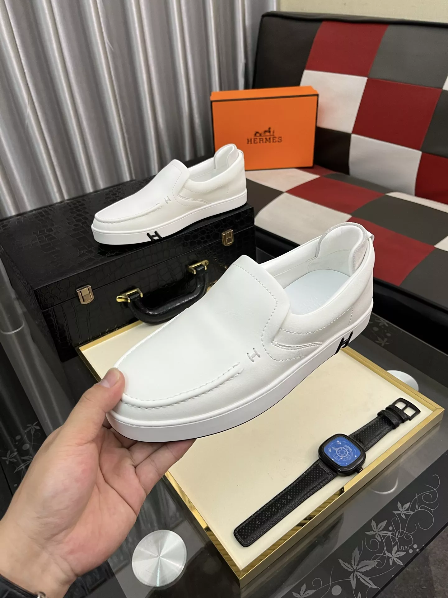 Breathable 1394 Hermes Casual Shoes For Men