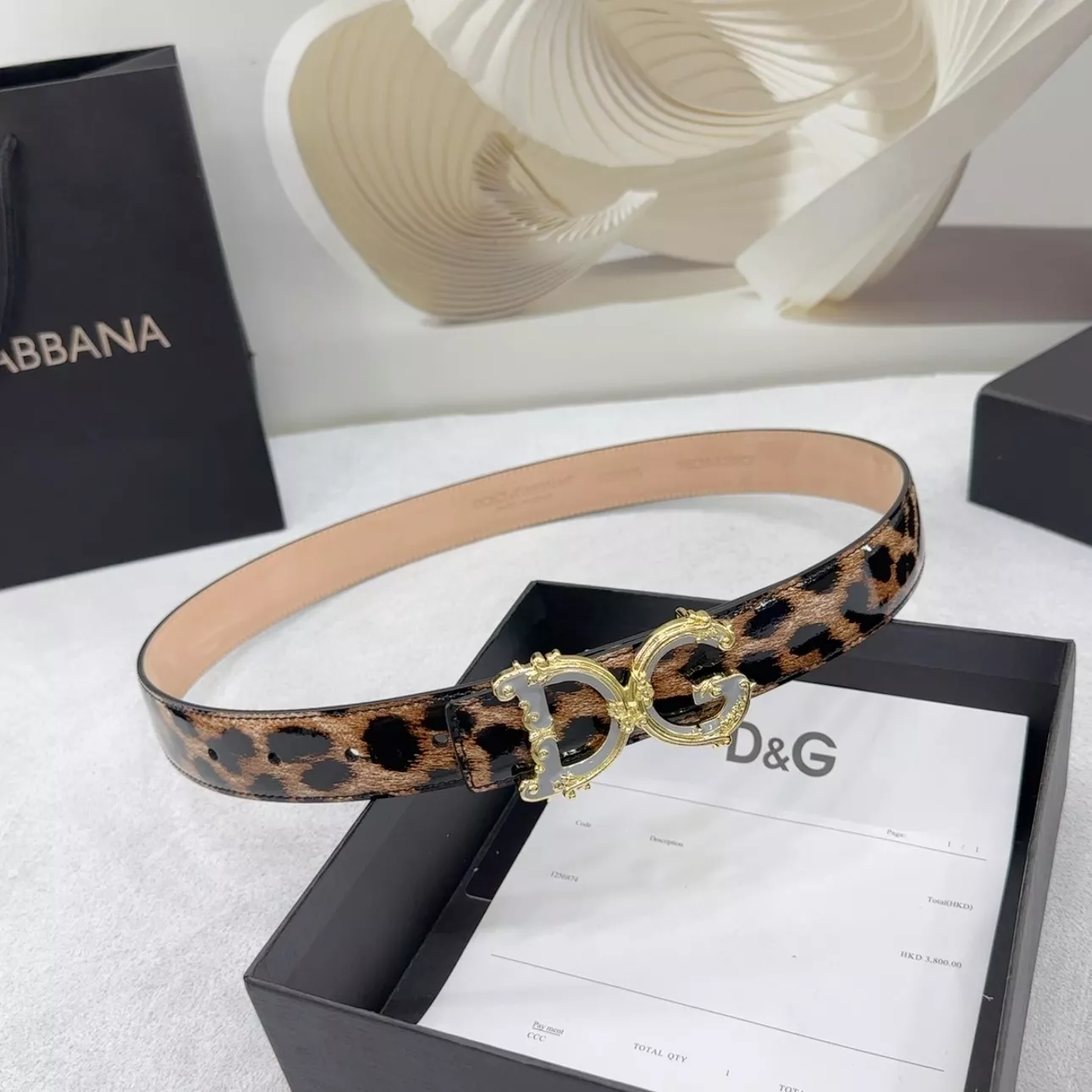 Breathable 1407 Dolce & Gabbana D&G AAA Quality Belts In 3.0cm For Women