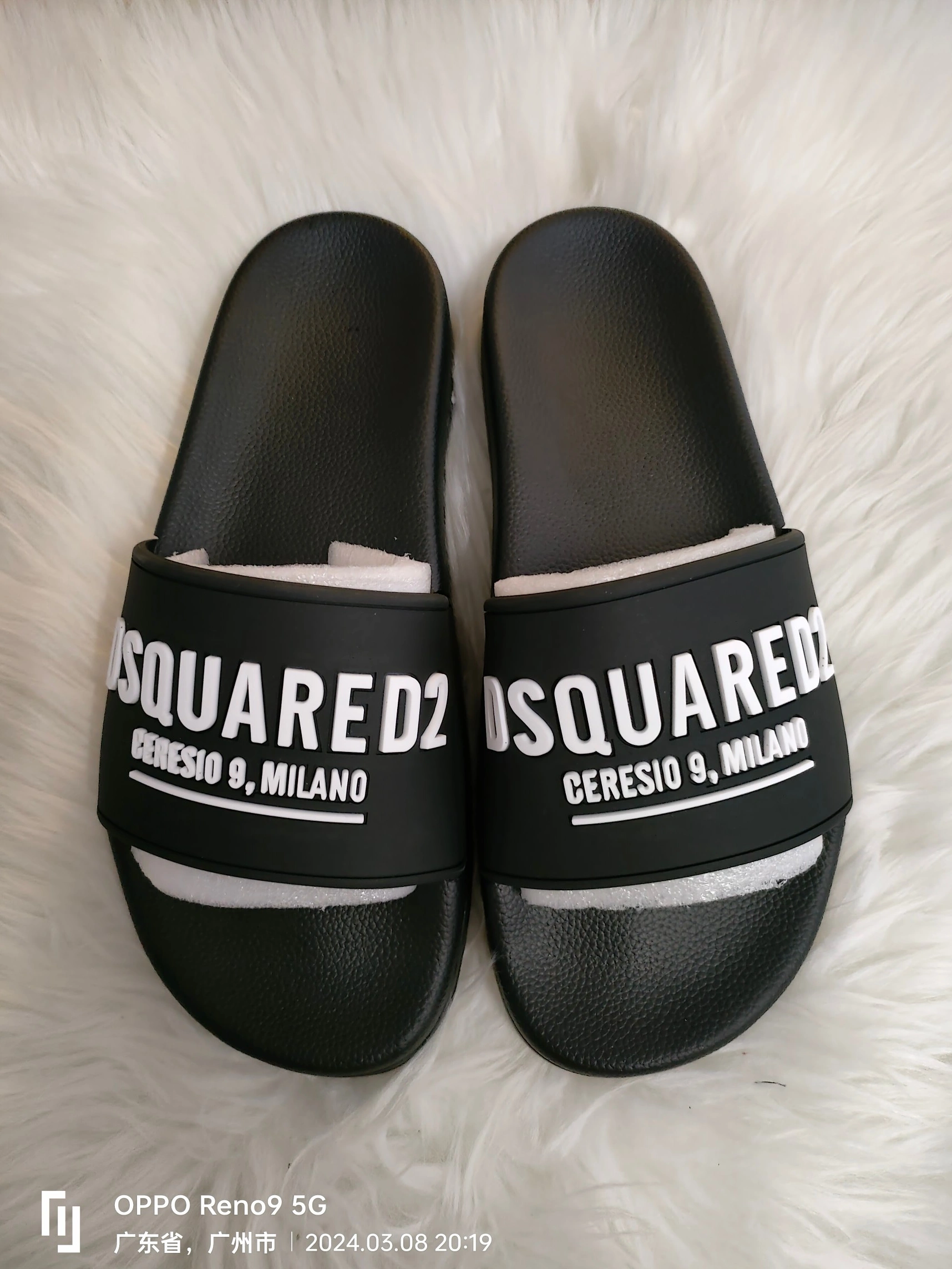Breathable 1824 Dsquared Slippers For Men