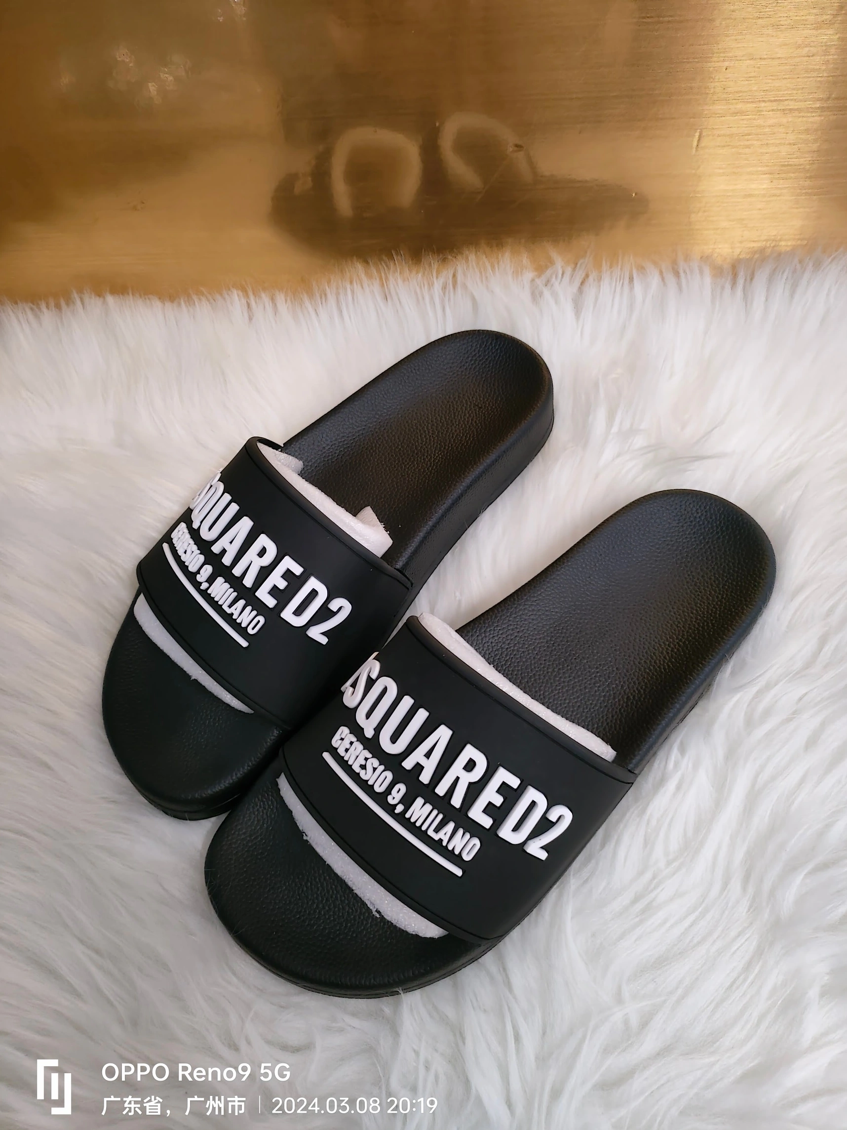 Breathable 1824 Dsquared Slippers For Men