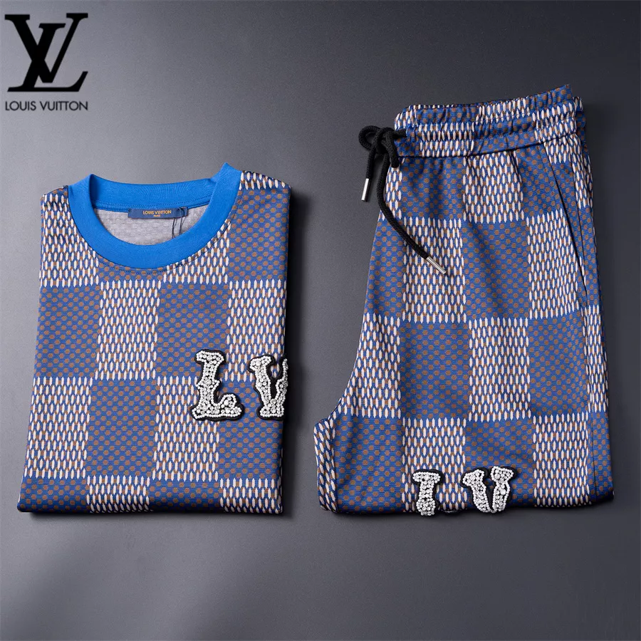 Breathable 2241 Louis Vuitton LV Tracksuits Short Sleeved For Unisex