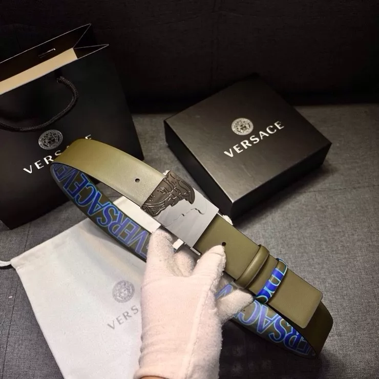 Breathable 249 Versace AAA Quality Belts In 4.0cm For Men