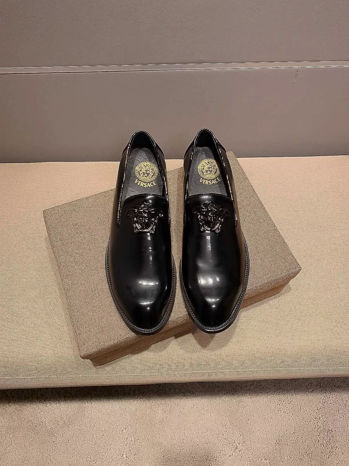 Breathable 267 Versace Leather Shoes For Men