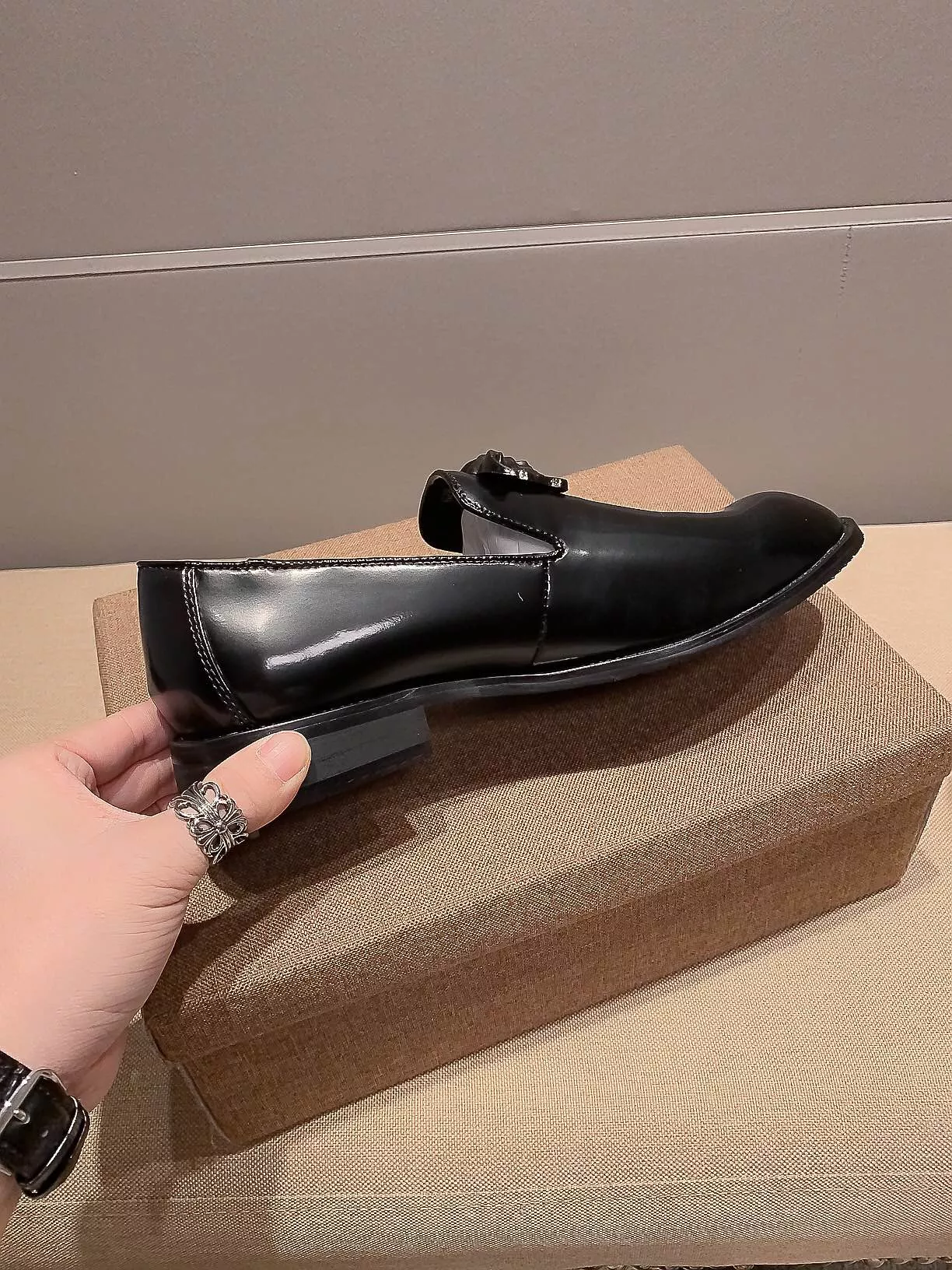Breathable 267 Versace Leather Shoes For Men