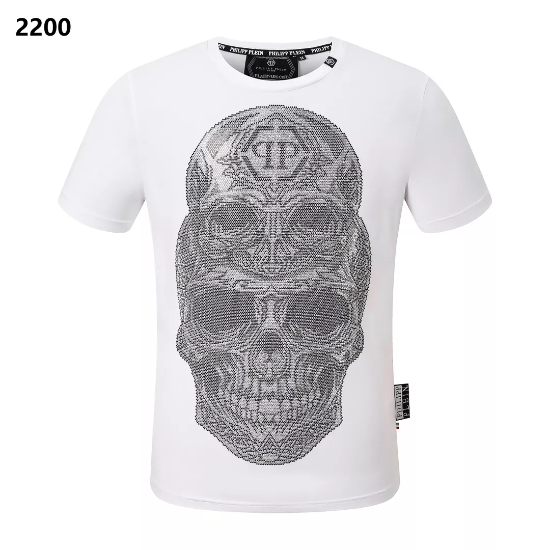 Breathable 2787 Philipp Plein PP T-Shirts Short Sleeved For Men