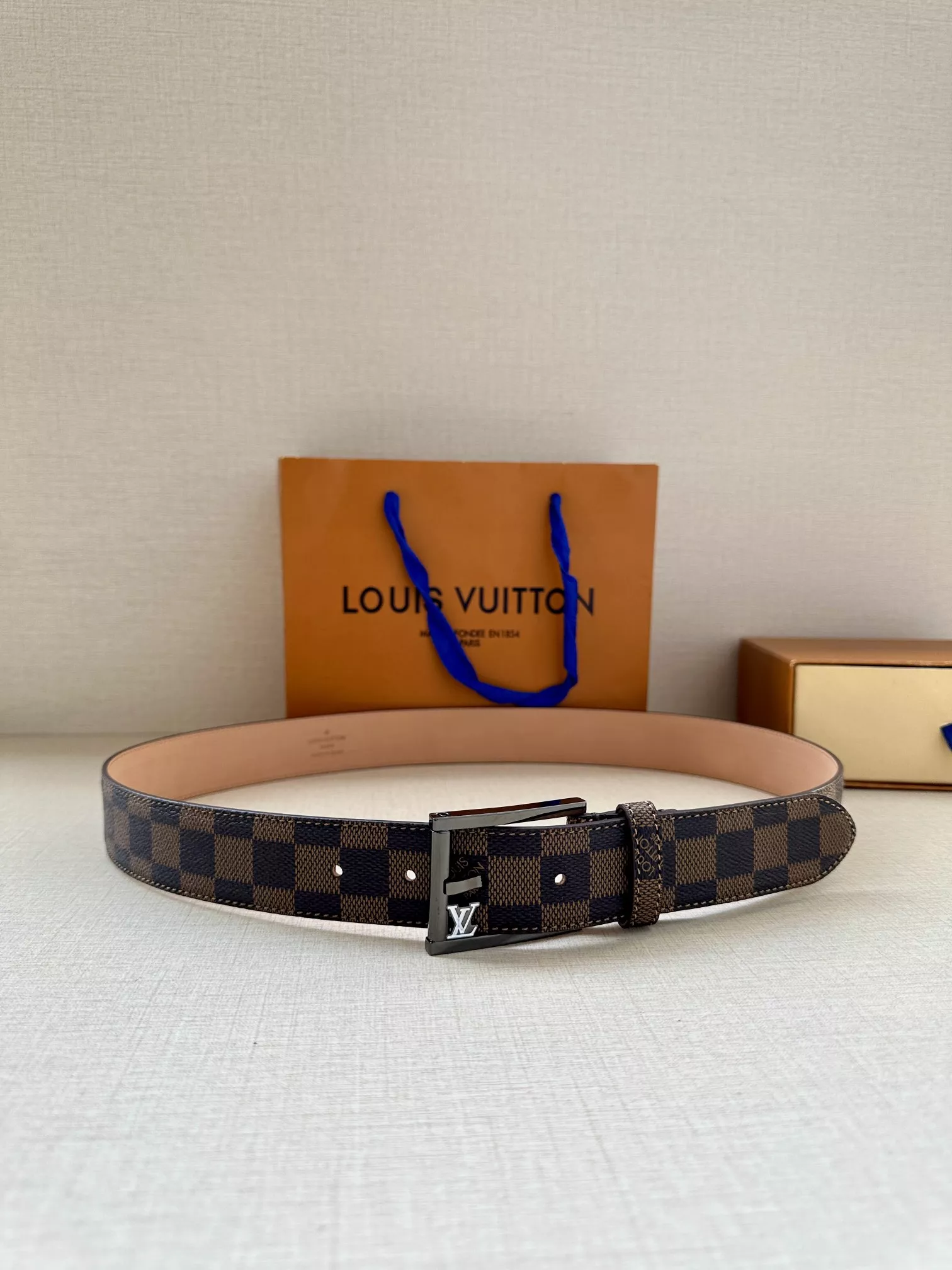 Breathable 280 Louis Vuitton AAA Quality Belts In 3.5cm For Unisex