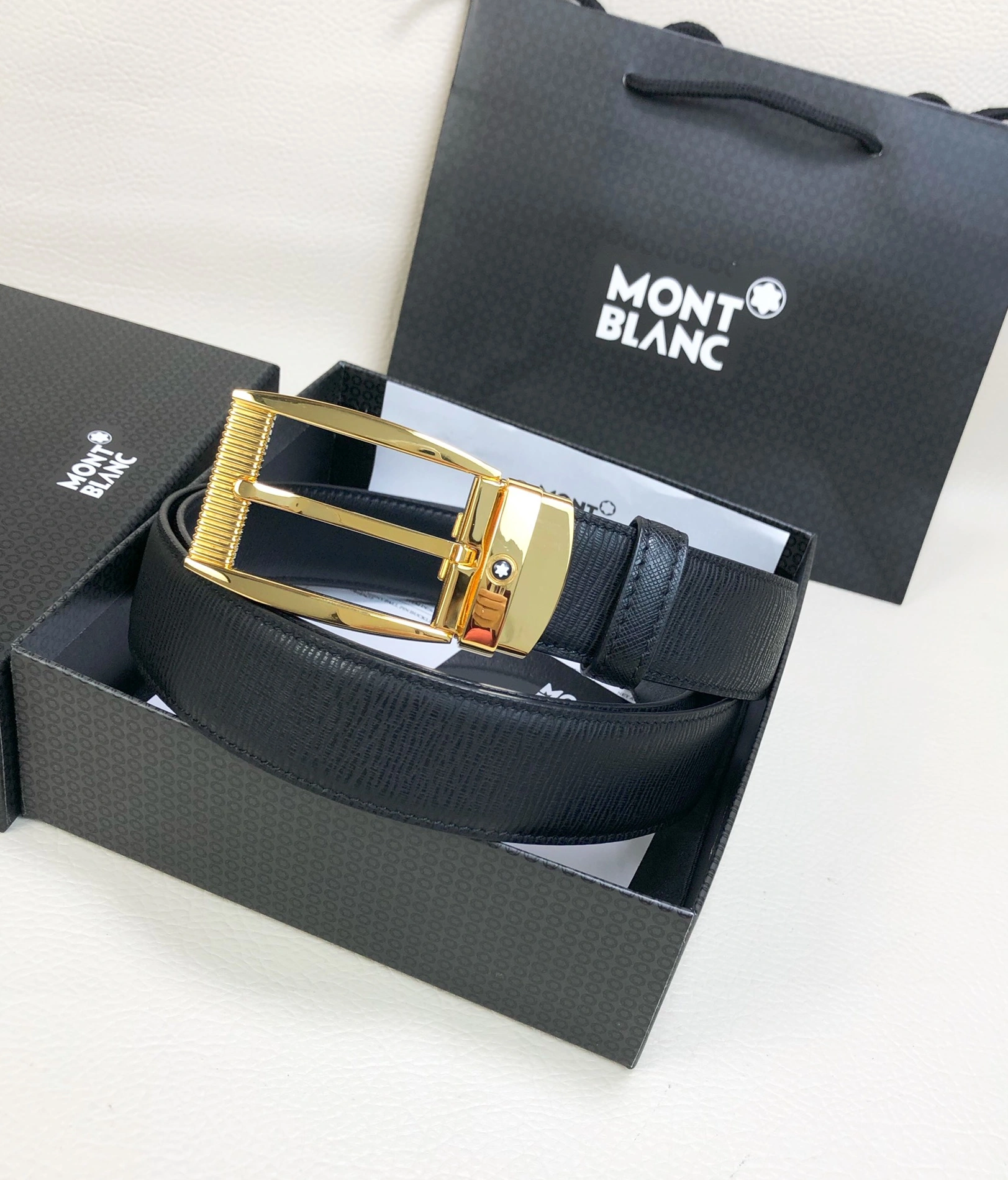 Breathable 2853 Montblanc AAA Quality Belts For Men