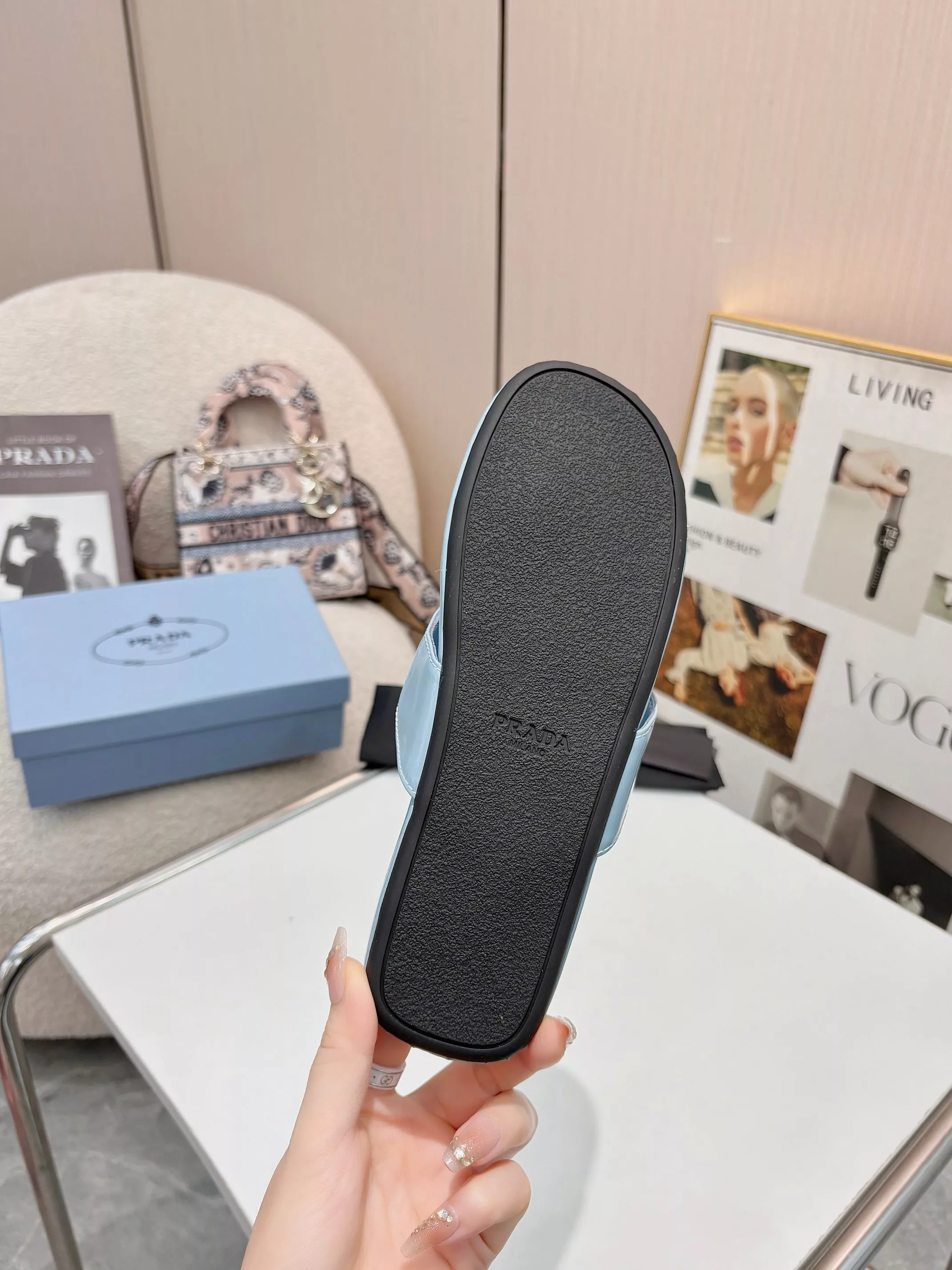 Breathable 3002 Prada Slippers For Women