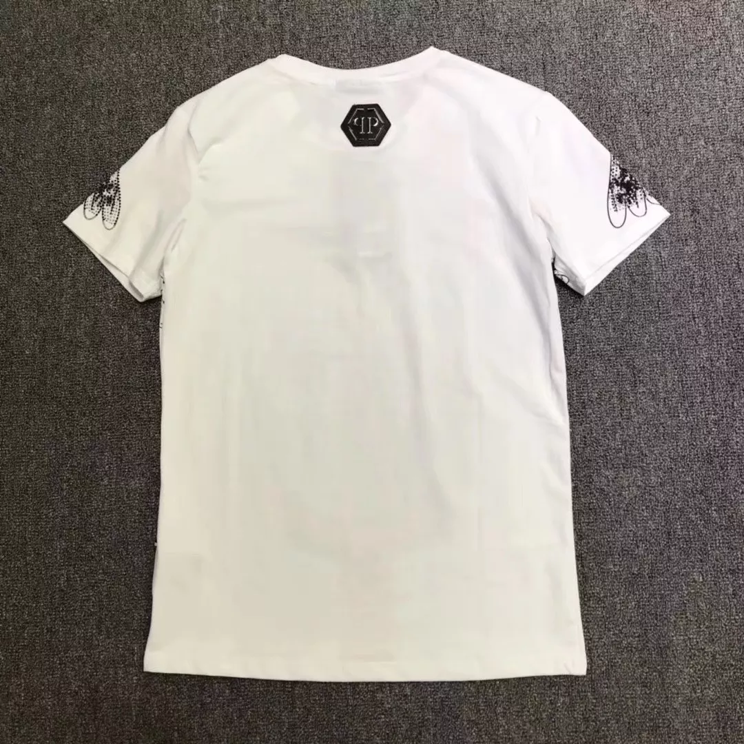 Breathable 3004 Philipp Plein PP T-Shirts Short Sleeved For Men