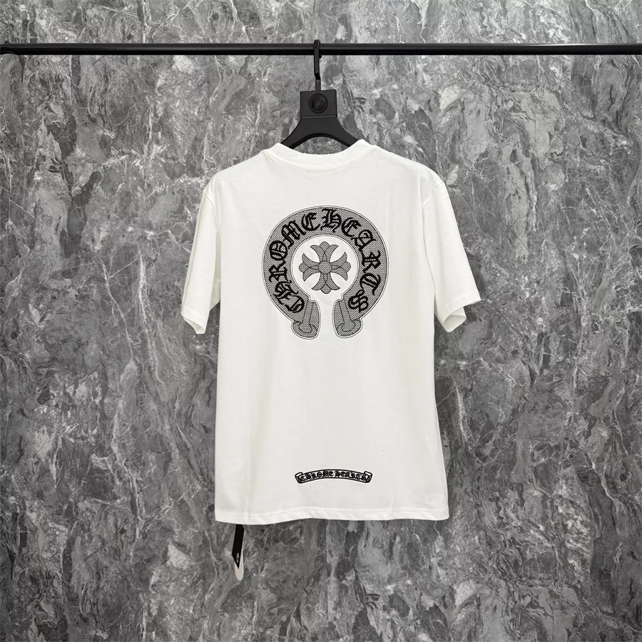 Breathable 3201 Chrome Hearts T-Shirts Short Sleeved For Unisex