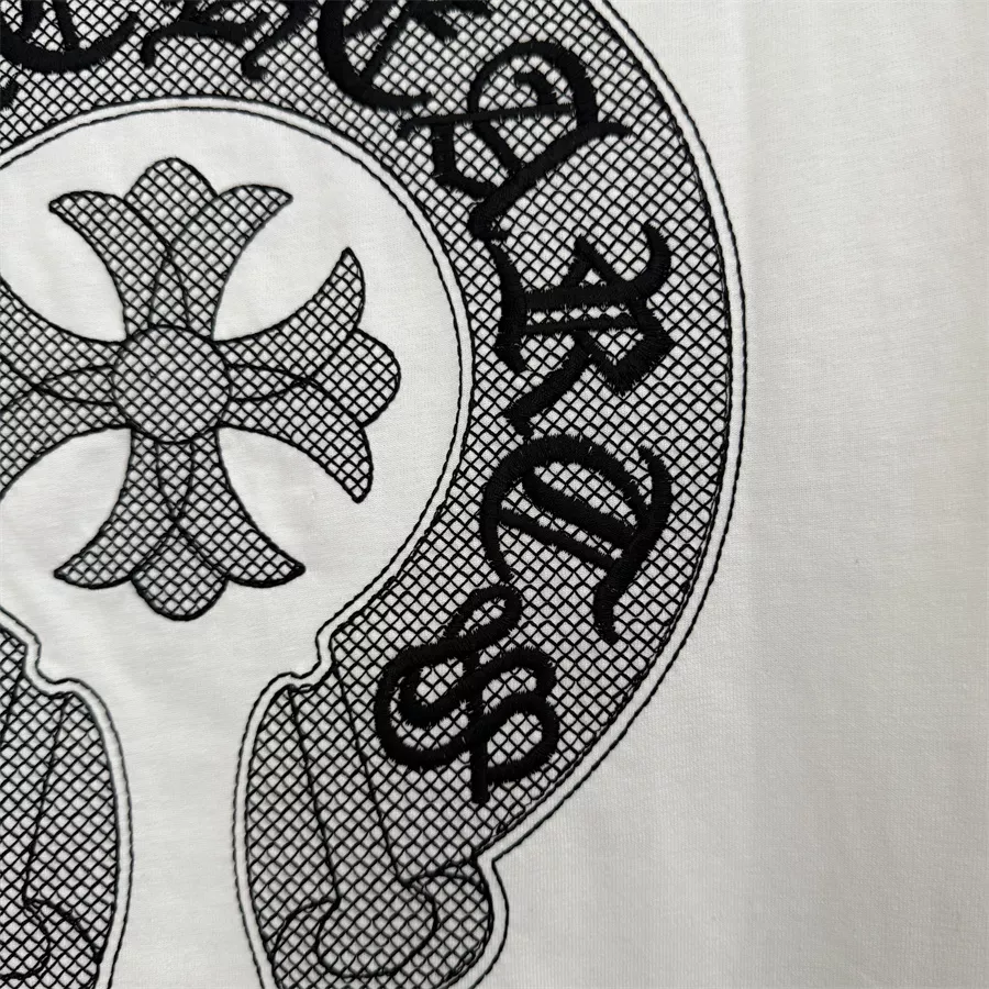 Breathable 3201 Chrome Hearts T-Shirts Short Sleeved For Unisex