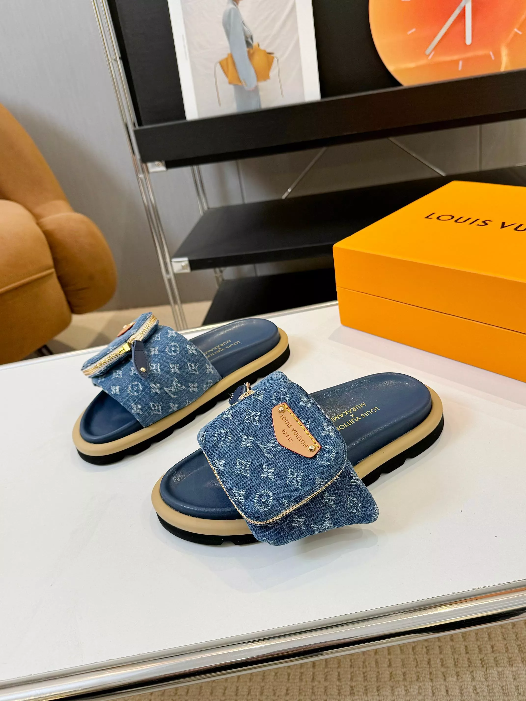 Breathable 3229 Louis Vuitton Slippers For Women