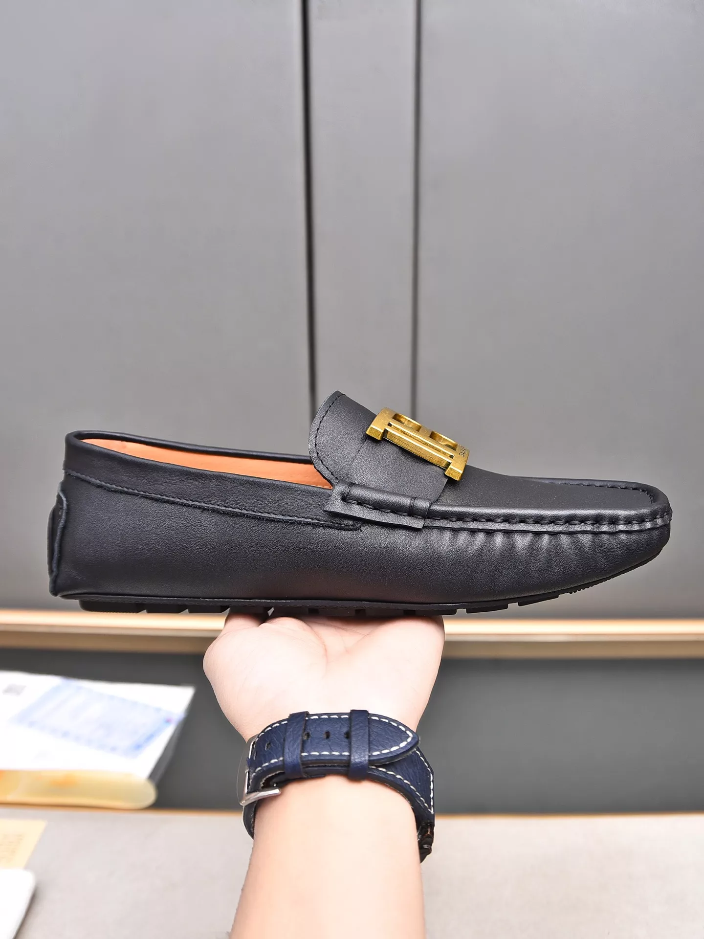 Breathable 3231 Balmain Leather Shoes For Men