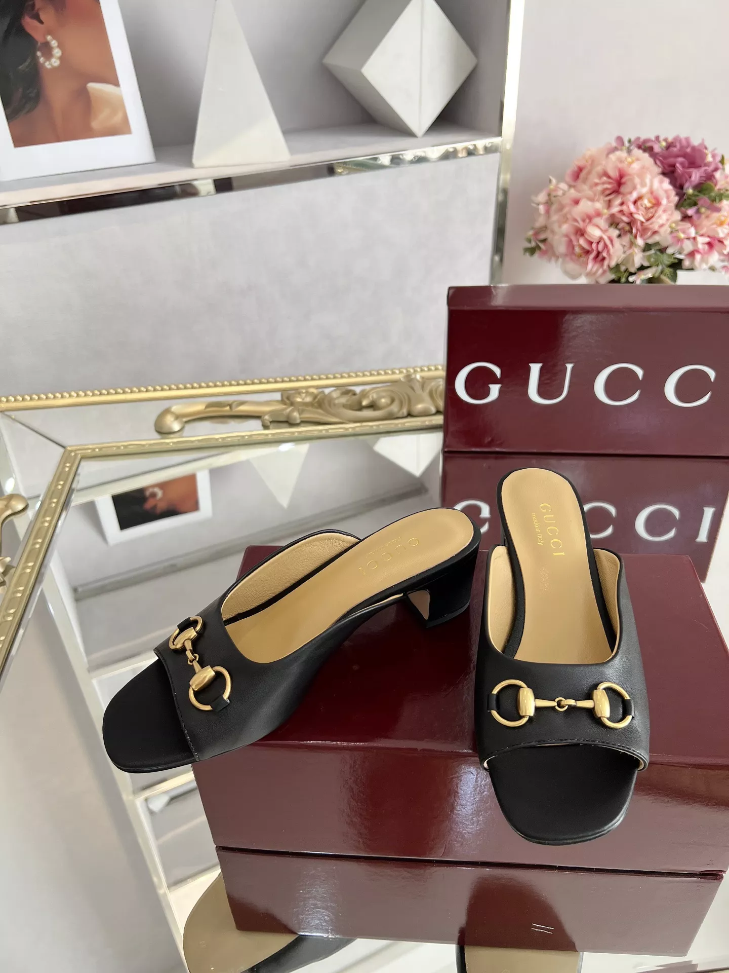 Breathable 328 Gucci Slippers For Women
