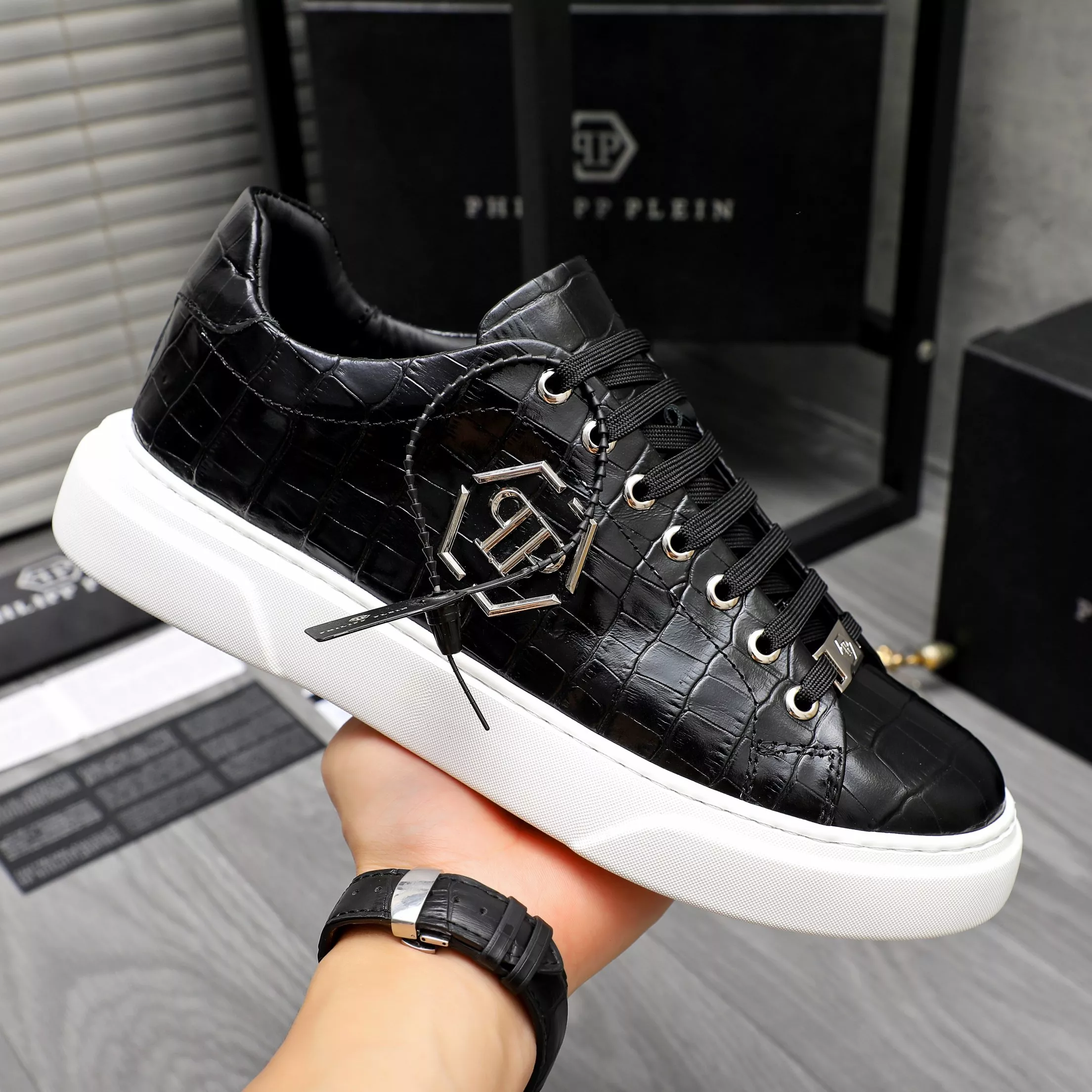 Breathable 3353 Philipp Plein PP Casual Shoes For Men