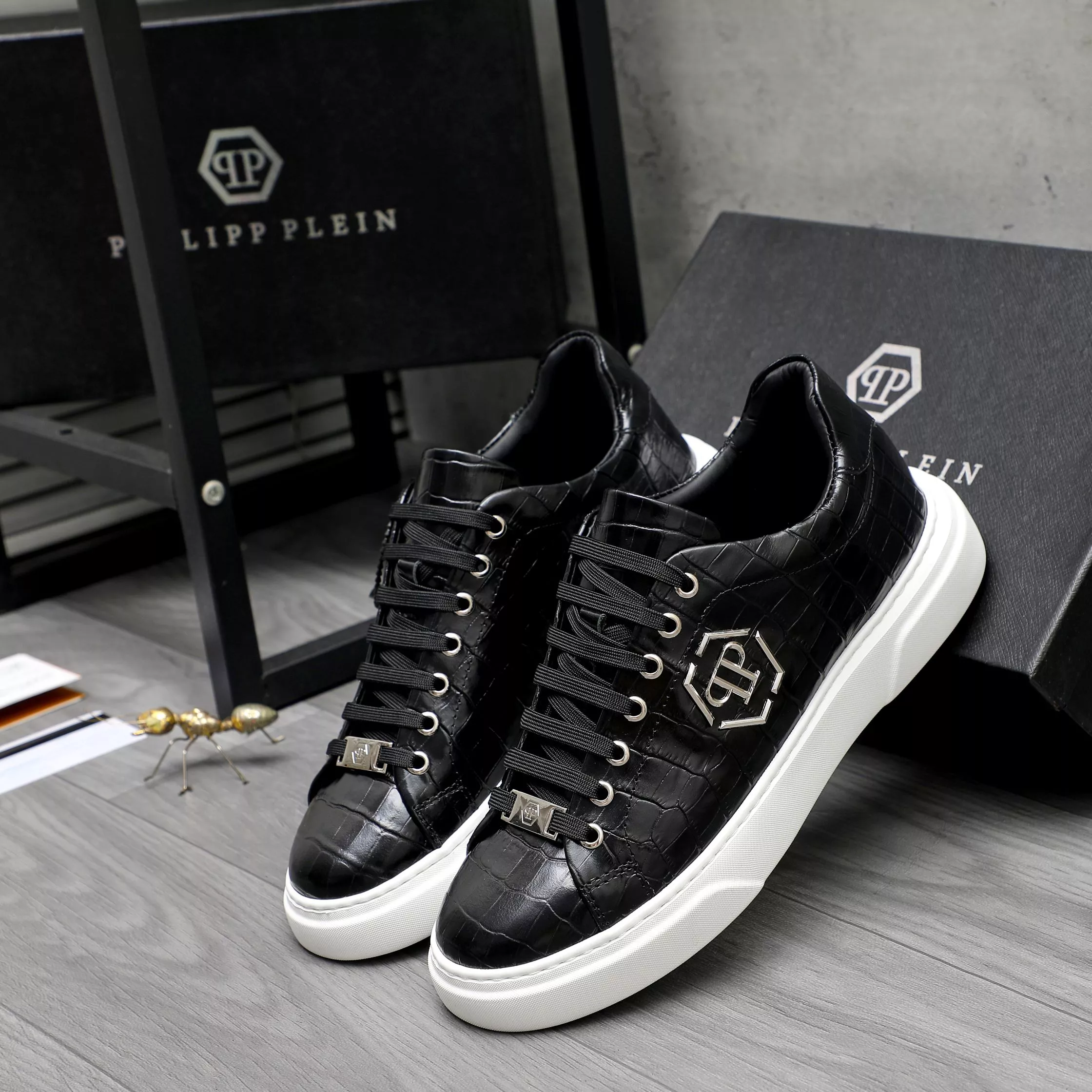 Breathable 3353 Philipp Plein PP Casual Shoes For Men
