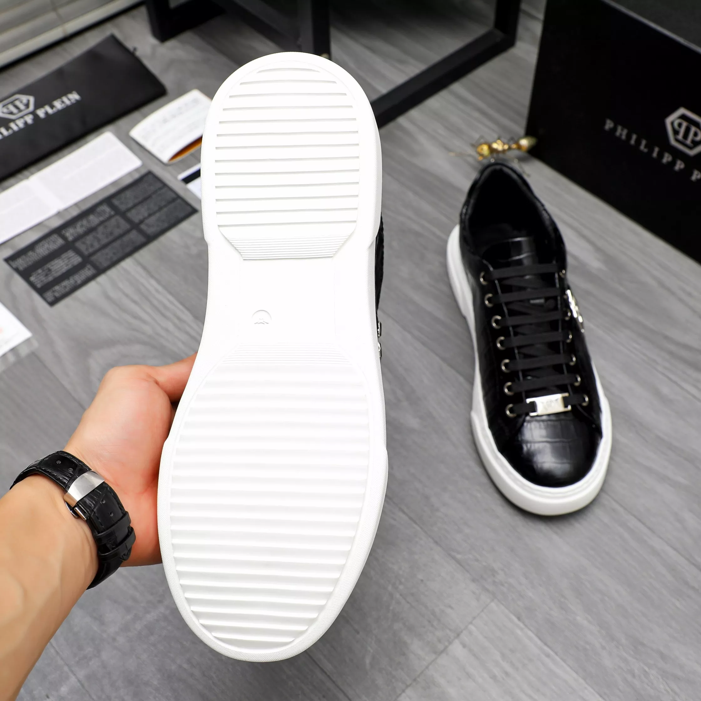 Breathable 3353 Philipp Plein PP Casual Shoes For Men