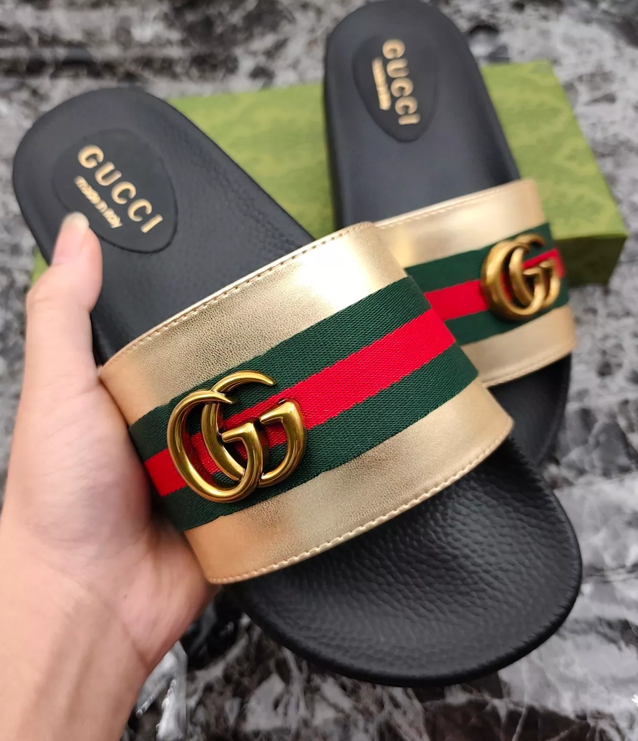 Breathable 3358 Gucci Slippers For Men