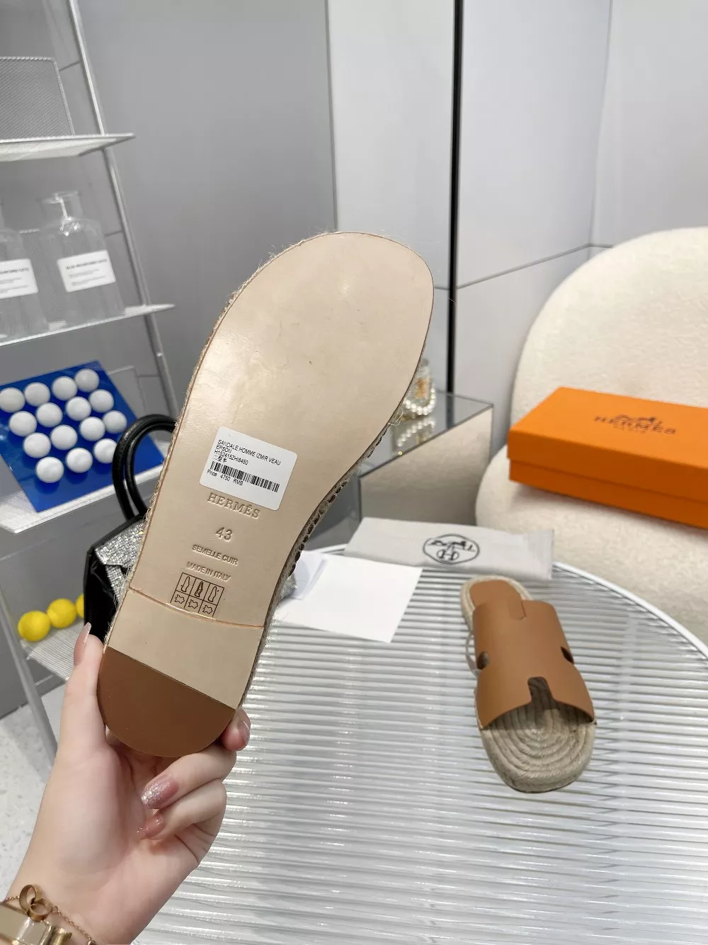 Breathable 4331 Hermes Slippers For Men