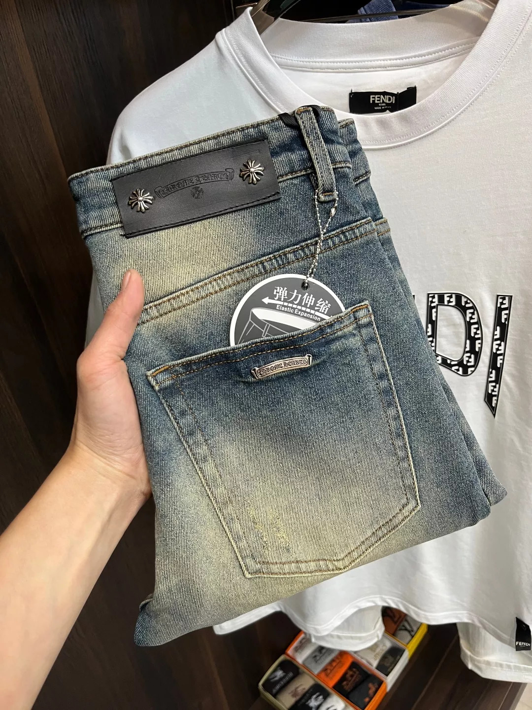 Breathable 4426 Chrome Hearts Jeans For Men