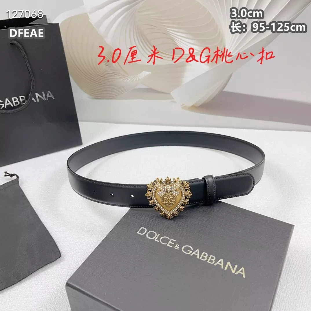 Breathable 4485 Dolce & Gabbana D&G AAA Quality Belts For Unisex