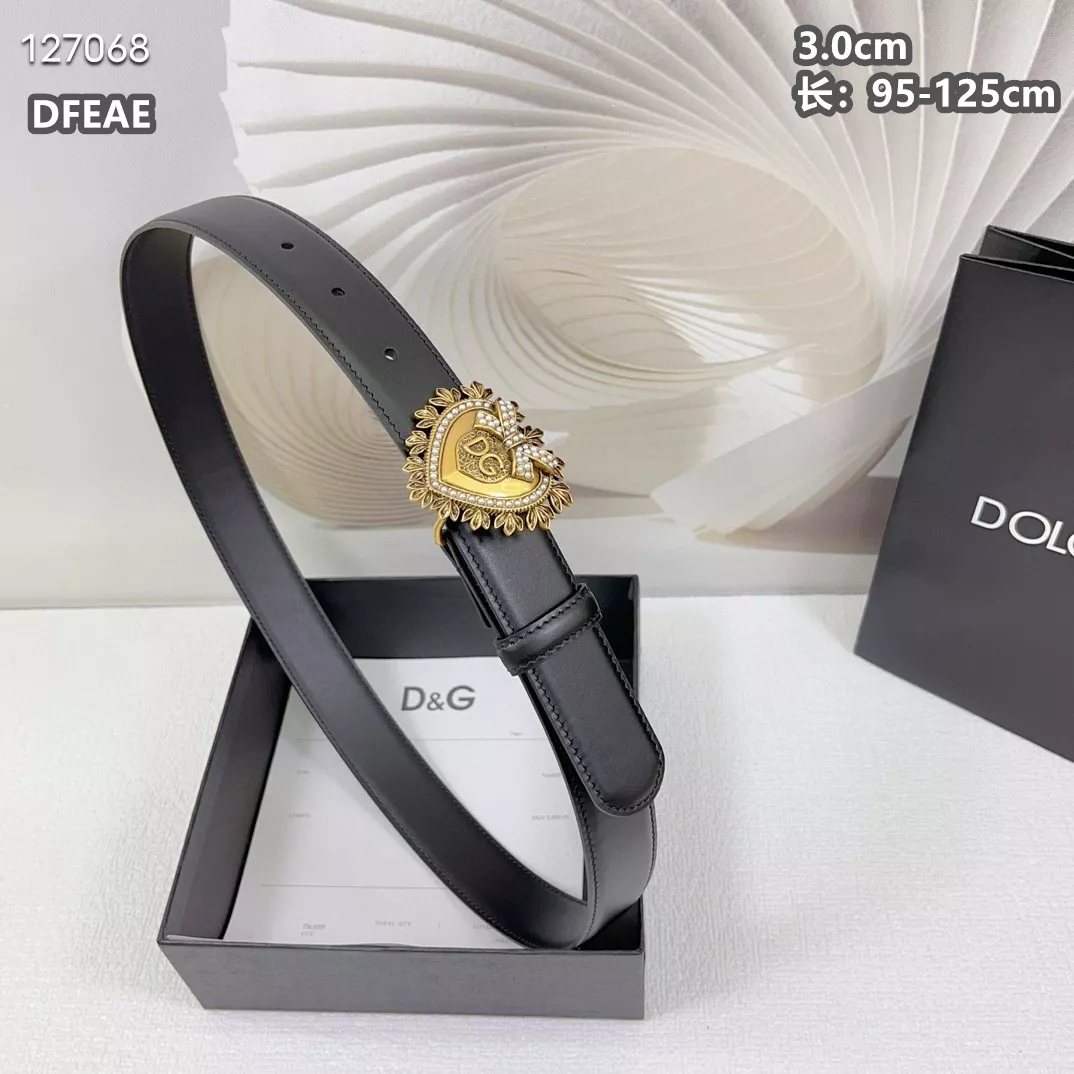 Breathable 4485 Dolce & Gabbana D&G AAA Quality Belts For Unisex