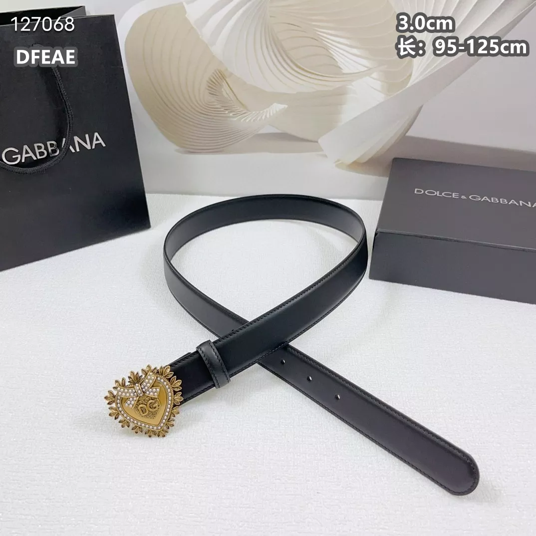 Breathable 4485 Dolce & Gabbana D&G AAA Quality Belts For Unisex