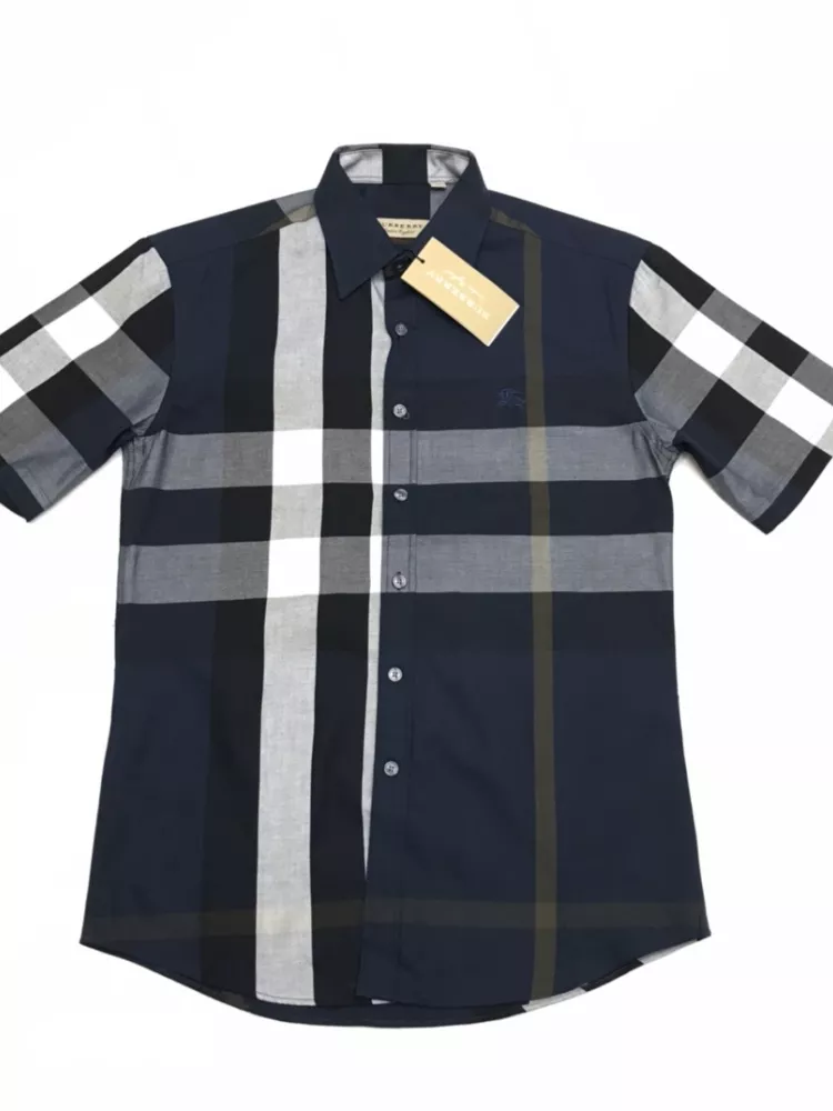Breathable 4529 Burberry Shirts Short Sleeved For Men