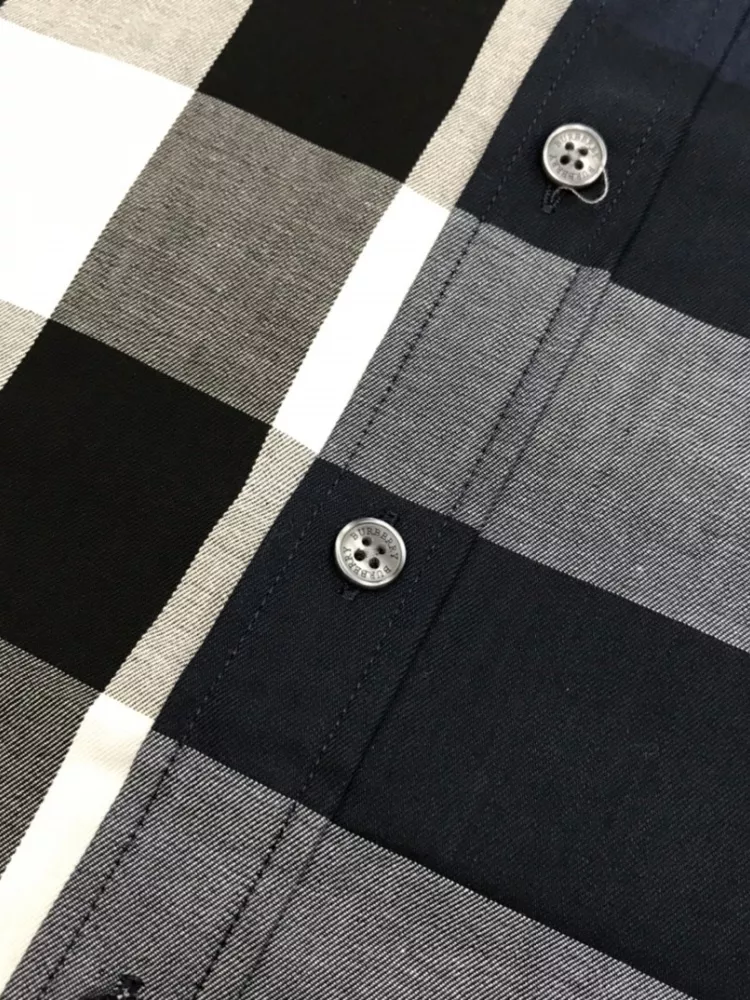 Breathable 4529 Burberry Shirts Short Sleeved For Men