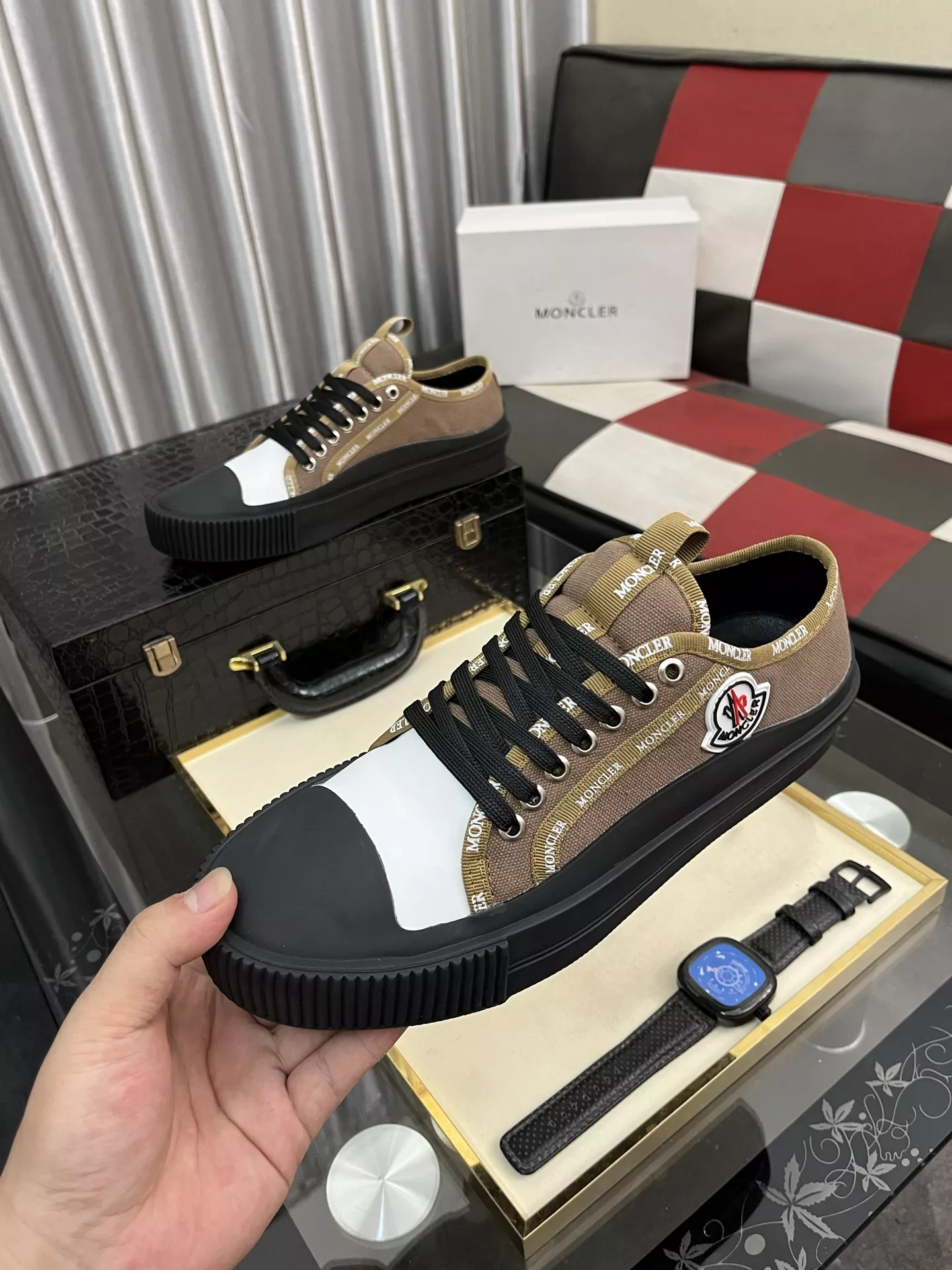 Breathable 4787 Moncler Casual Shoes For Men