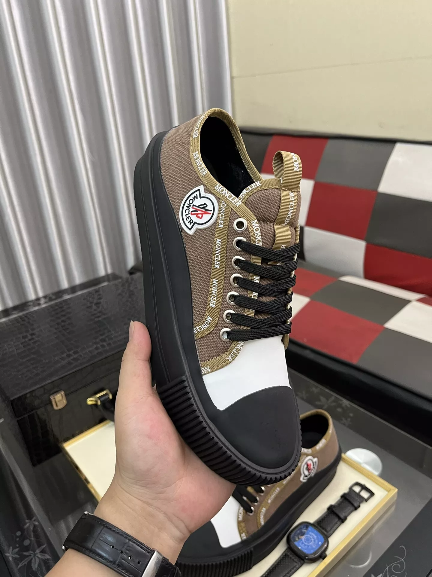 Breathable 4787 Moncler Casual Shoes For Men