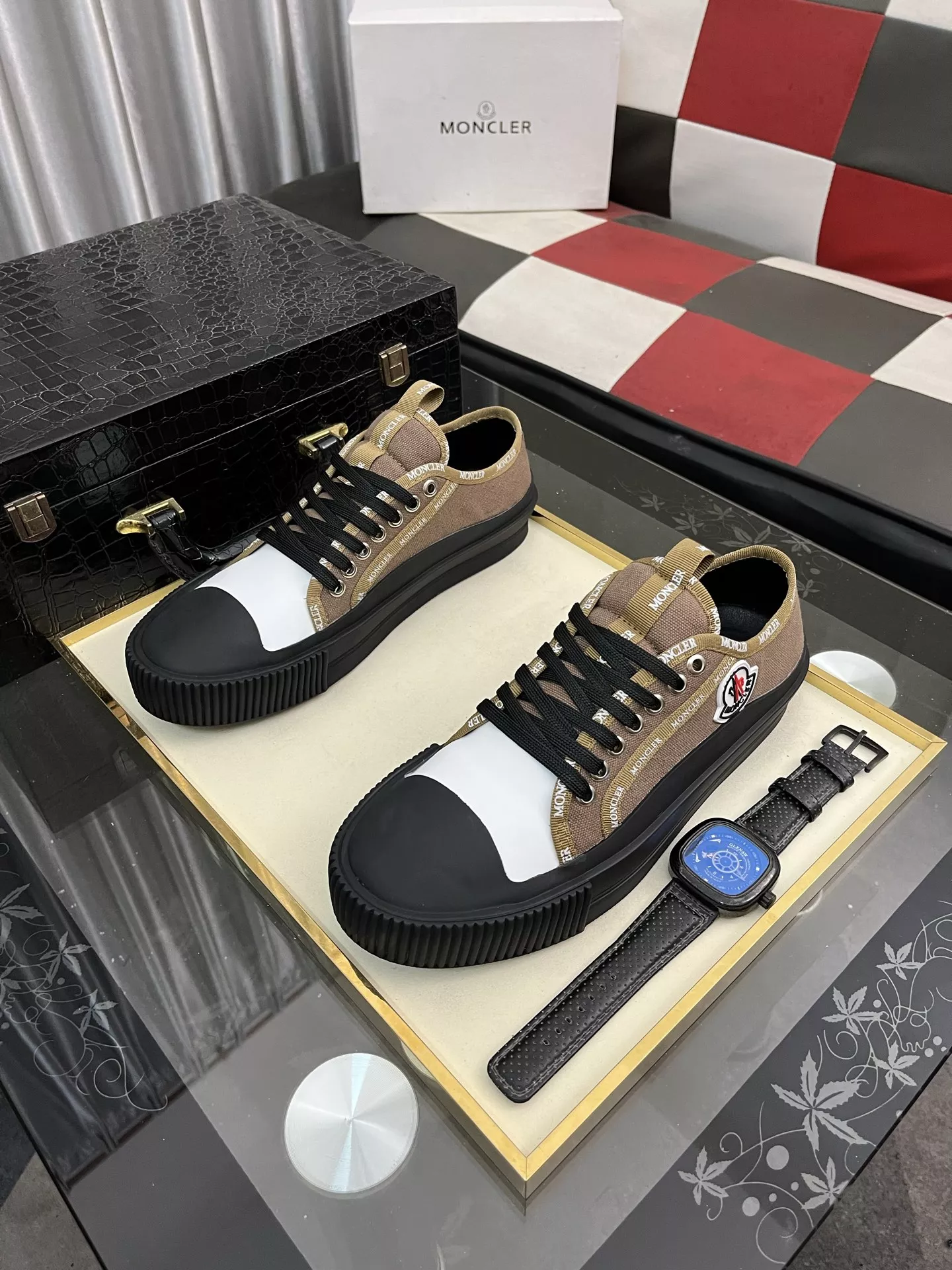 Breathable 4787 Moncler Casual Shoes For Men