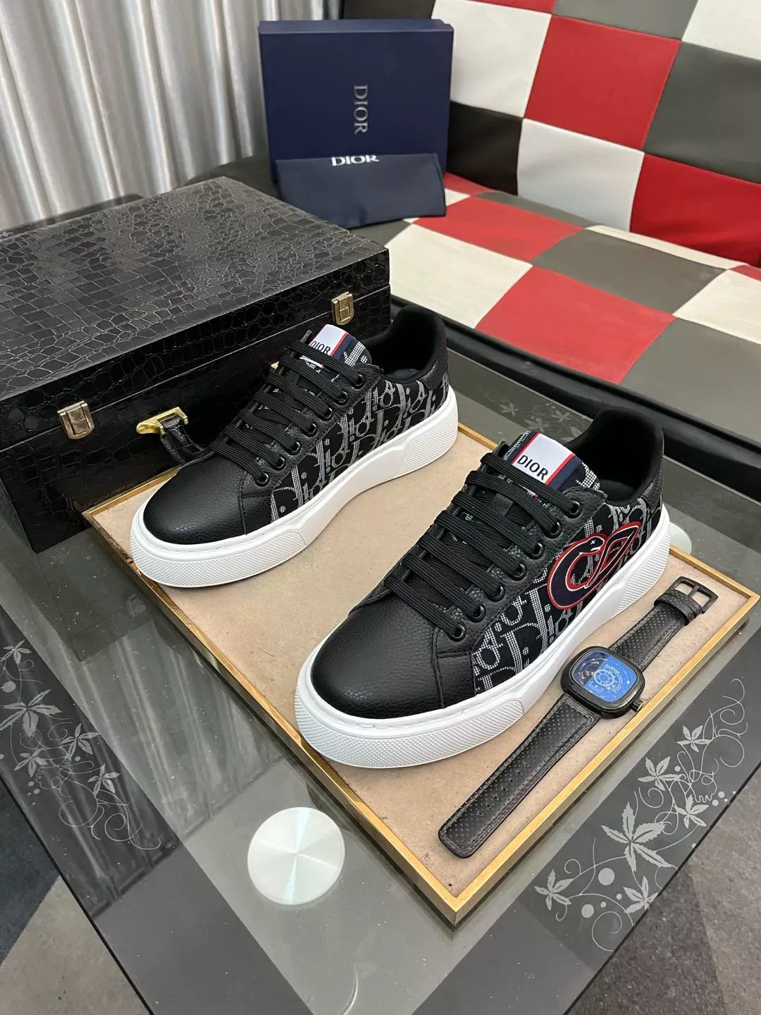 Breathable 4820 Christian Dior Casual Shoes For Men
