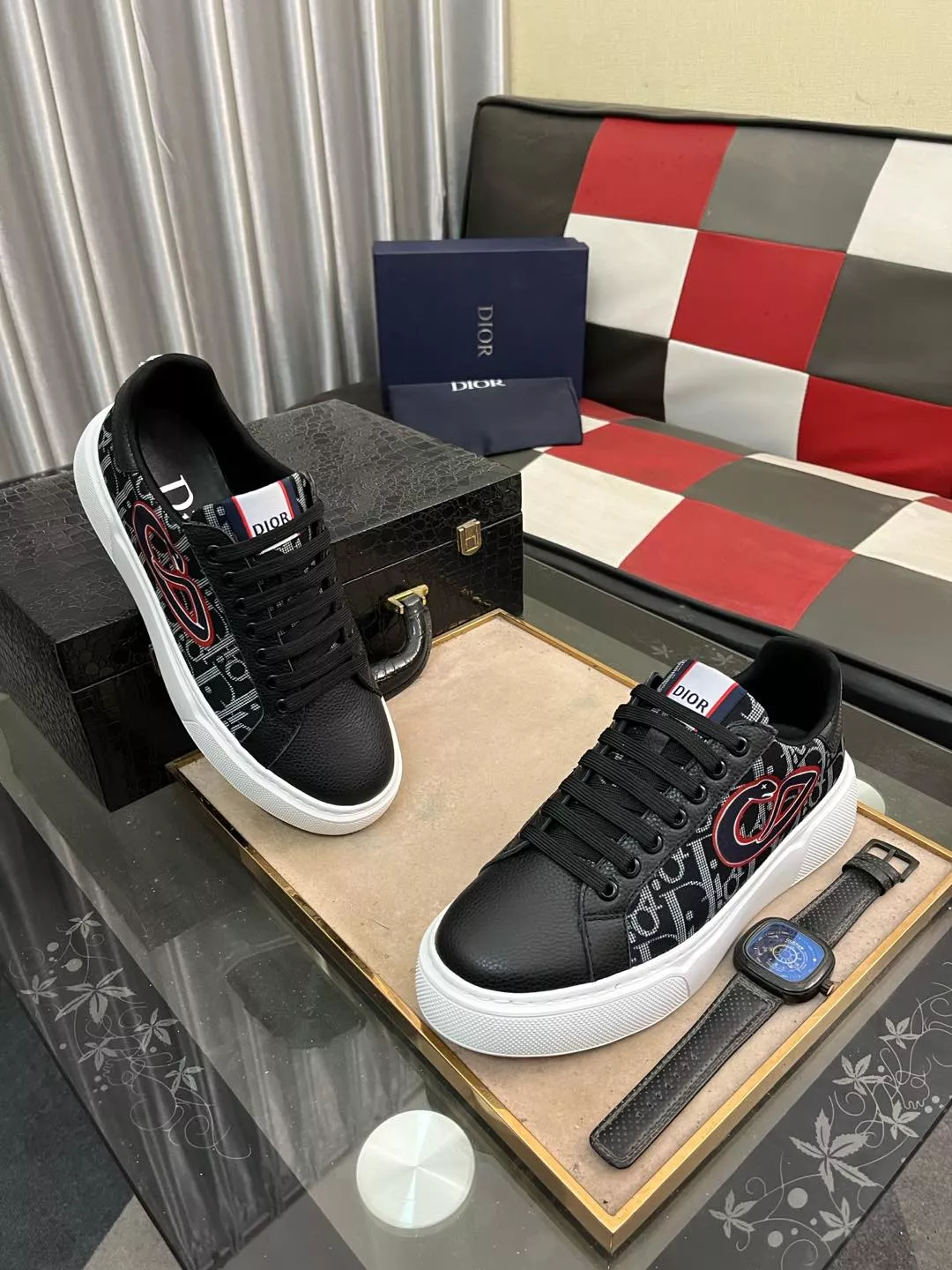 Breathable 4820 Christian Dior Casual Shoes For Men