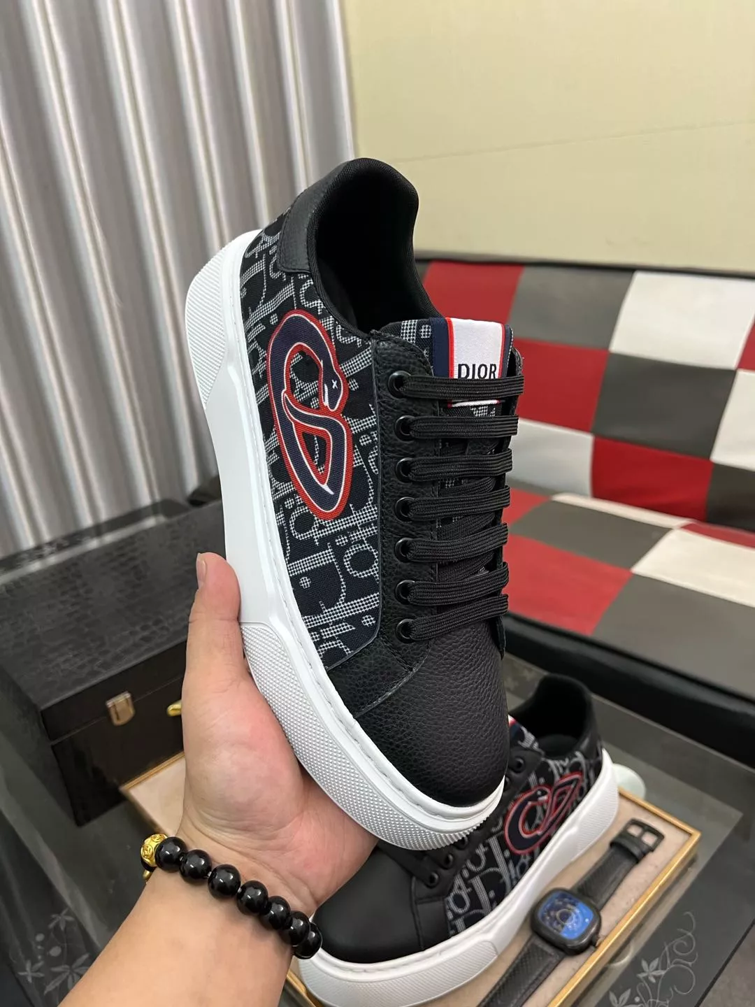 Breathable 4820 Christian Dior Casual Shoes For Men