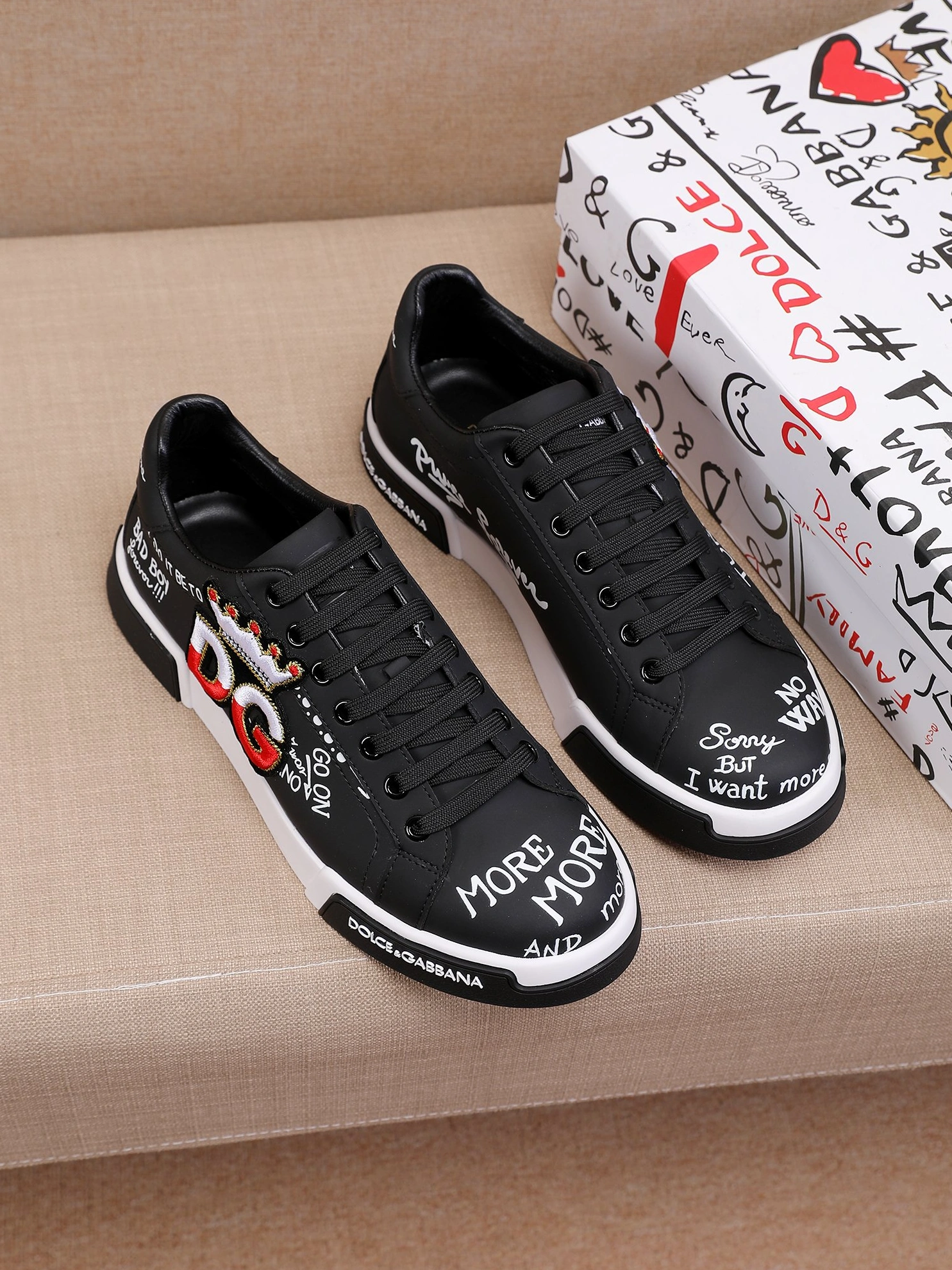 Breathable 4841 Dolce & Gabbana D&G Casual Shoes For Men