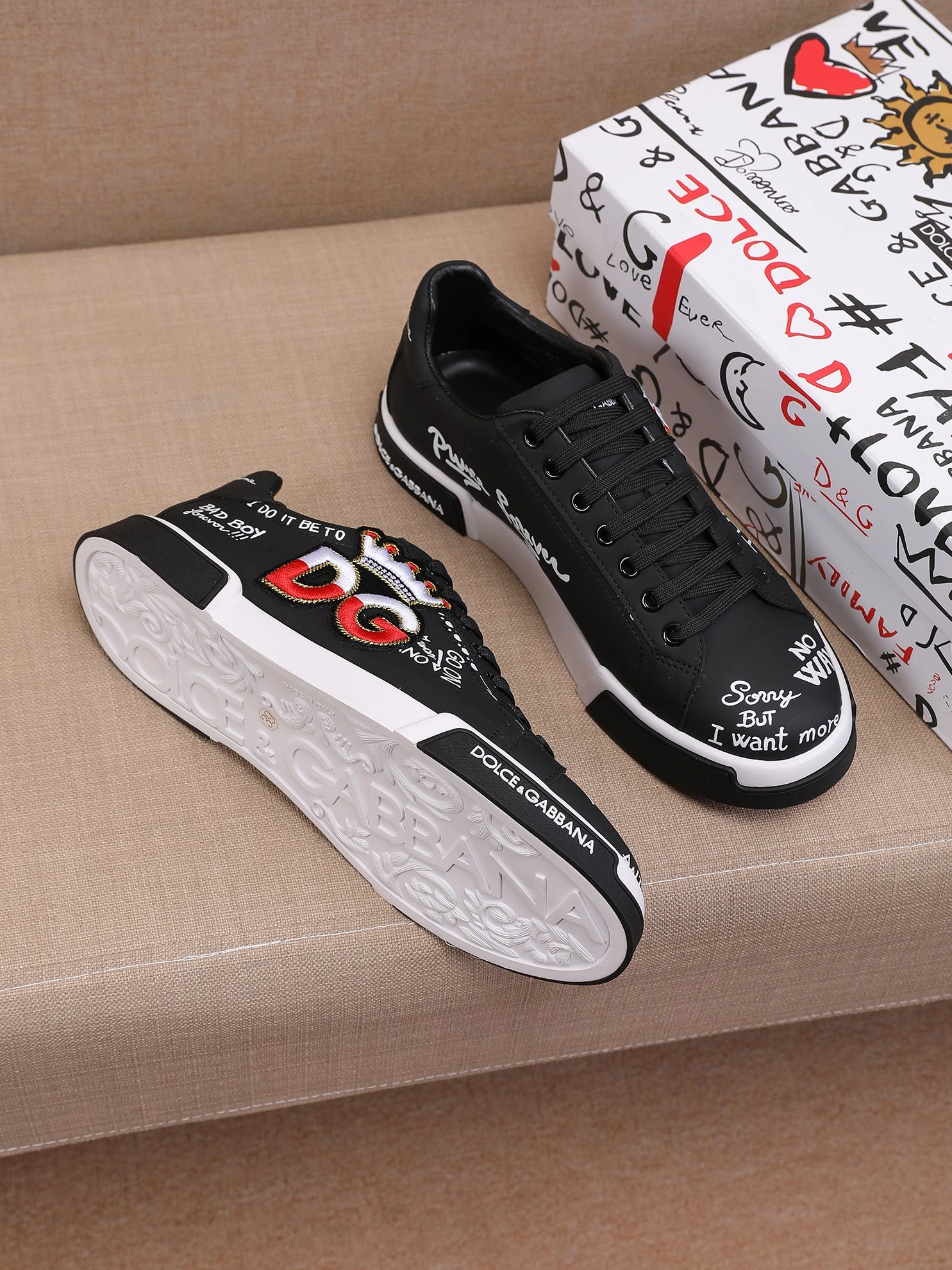 Breathable 4841 Dolce & Gabbana D&G Casual Shoes For Men