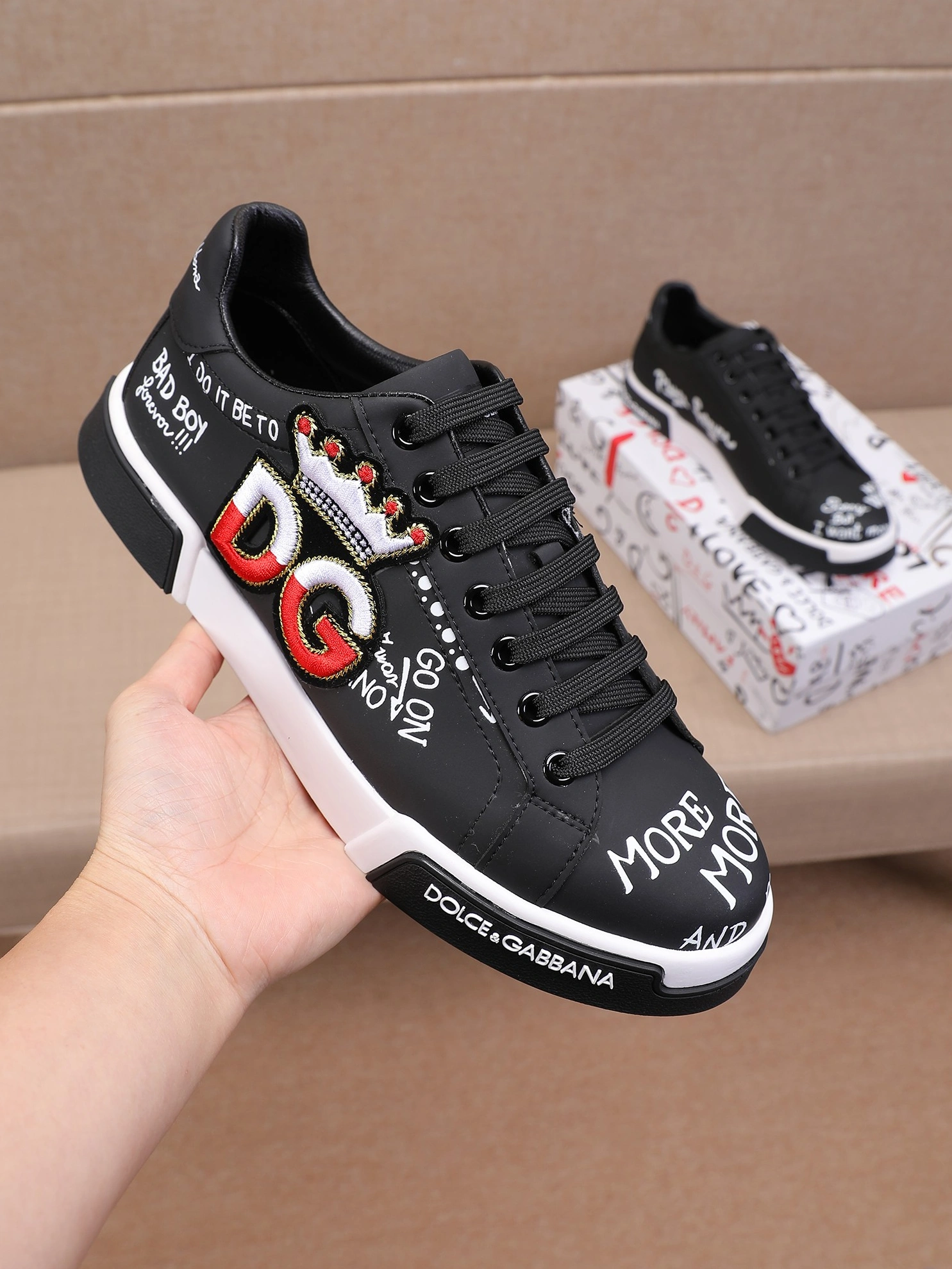 Breathable 4841 Dolce & Gabbana D&G Casual Shoes For Men
