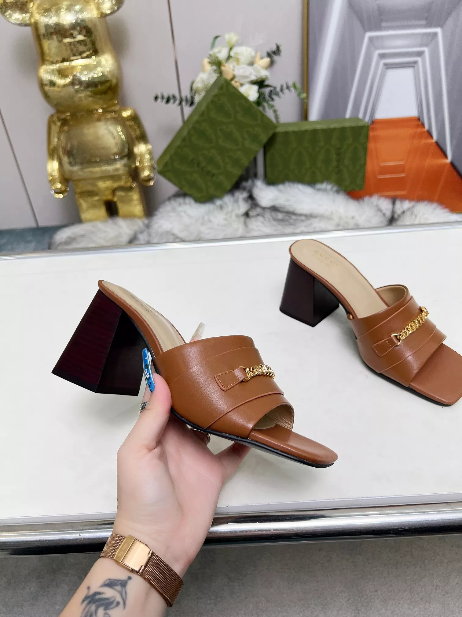 Breathable 4914 Gucci Slippers For Women