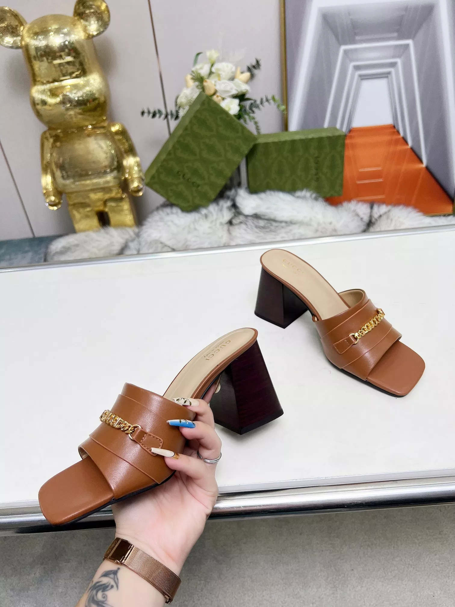 Breathable 4914 Gucci Slippers For Women