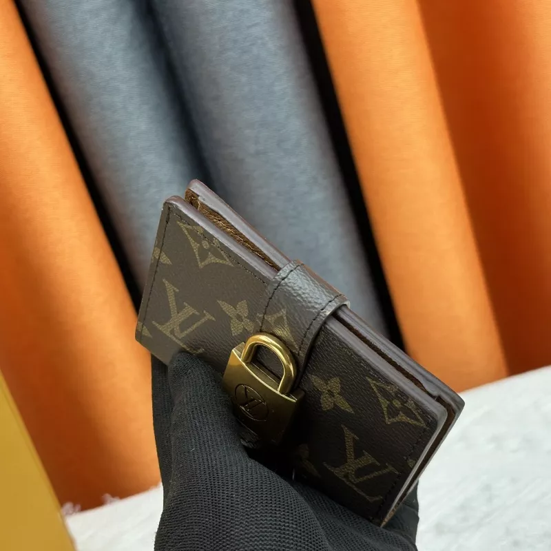 Breathable 4919 Louis Vuitton LV Card Case In Coffee
