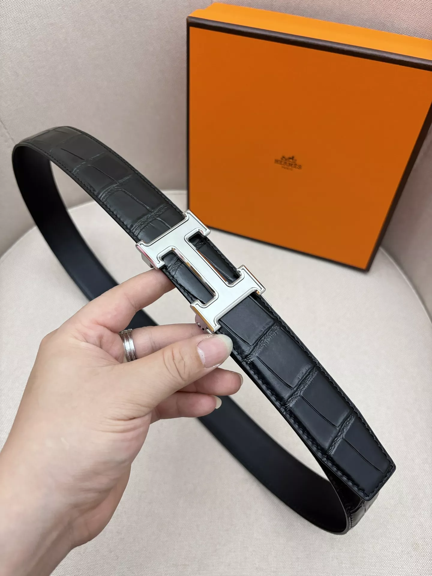 Breathable 4951 Hermes AAA Quality Belts In 3.5cm For Men