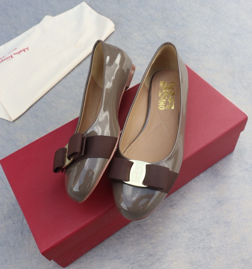 Breathable 507 Salvatore Ferragamo Flat Shoes For Women