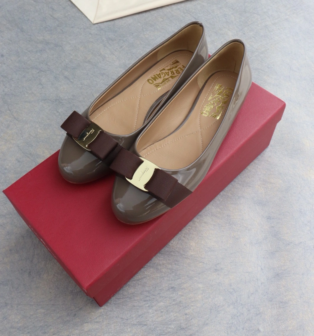 Breathable 507 Salvatore Ferragamo Flat Shoes For Women