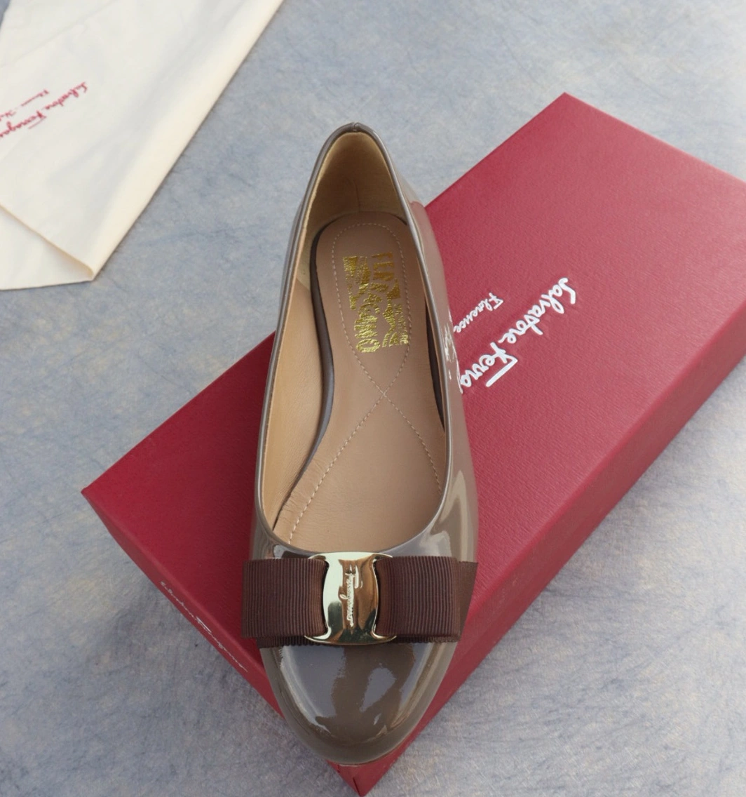 Breathable 507 Salvatore Ferragamo Flat Shoes For Women