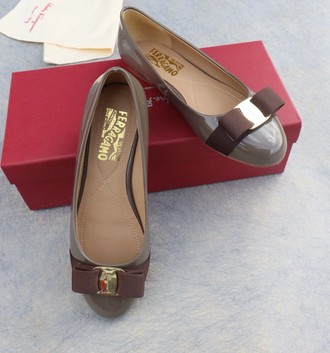 Breathable 507 Salvatore Ferragamo Flat Shoes For Women
