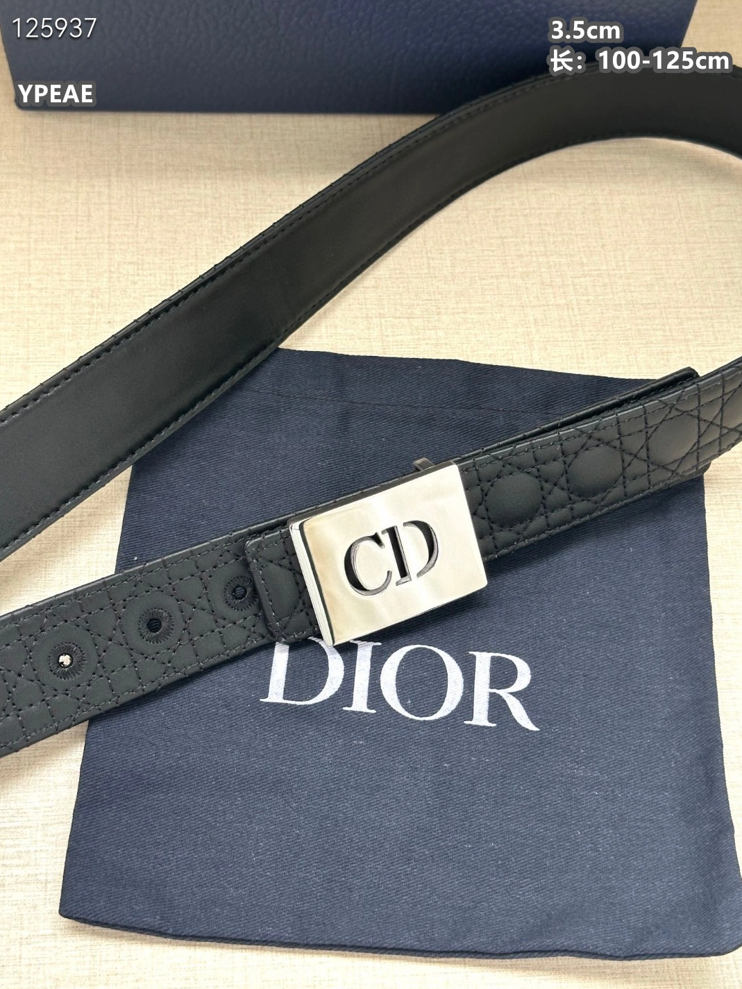 Breathable 5075 Christian Dior AAA Quality Belts For Unisex
