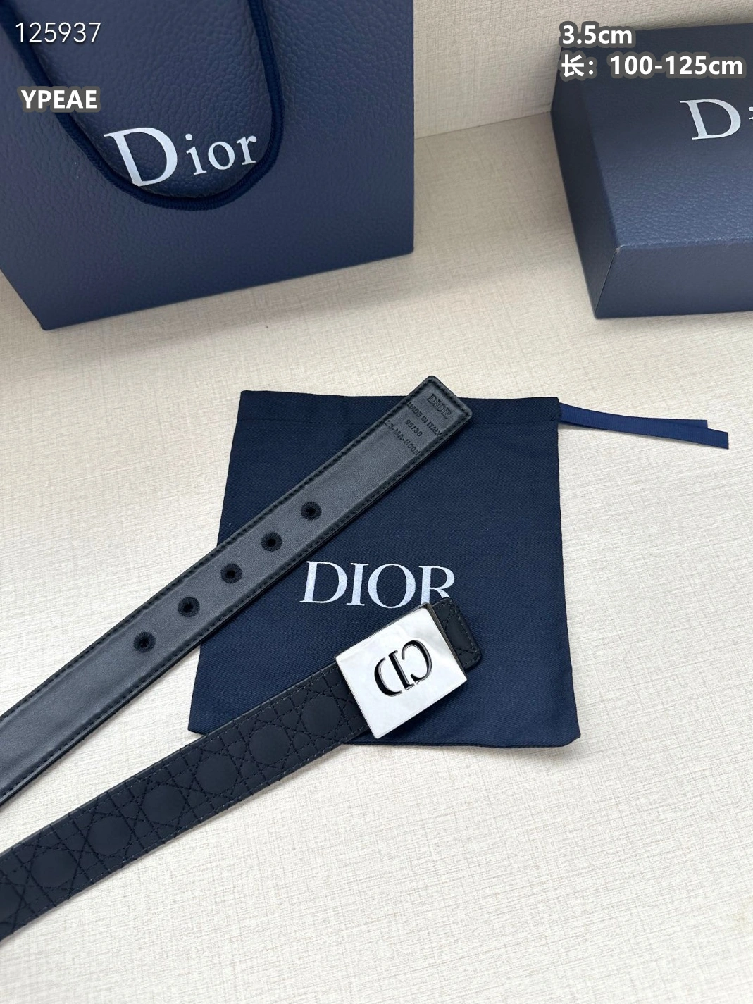 Breathable 5075 Christian Dior AAA Quality Belts For Unisex
