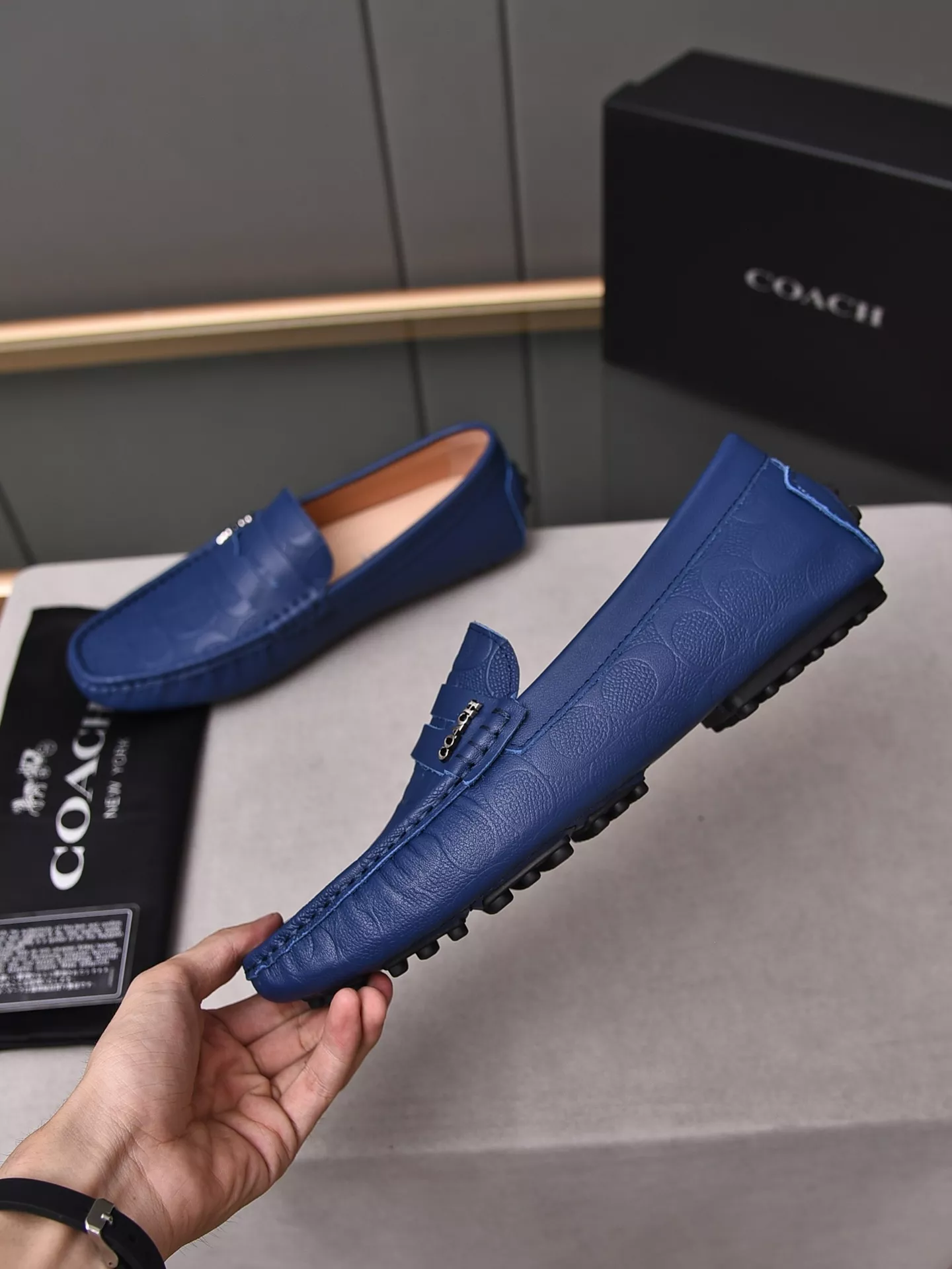 Breathable 509 Coach Leather Shoes For Men