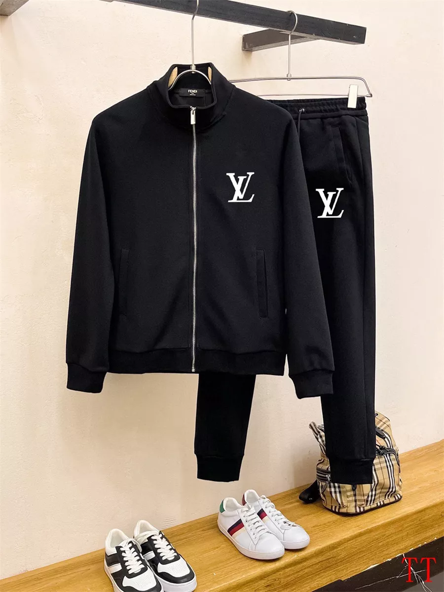 Breathable 5233 Louis Vuitton LV Tracksuits Long Sleeved For Men